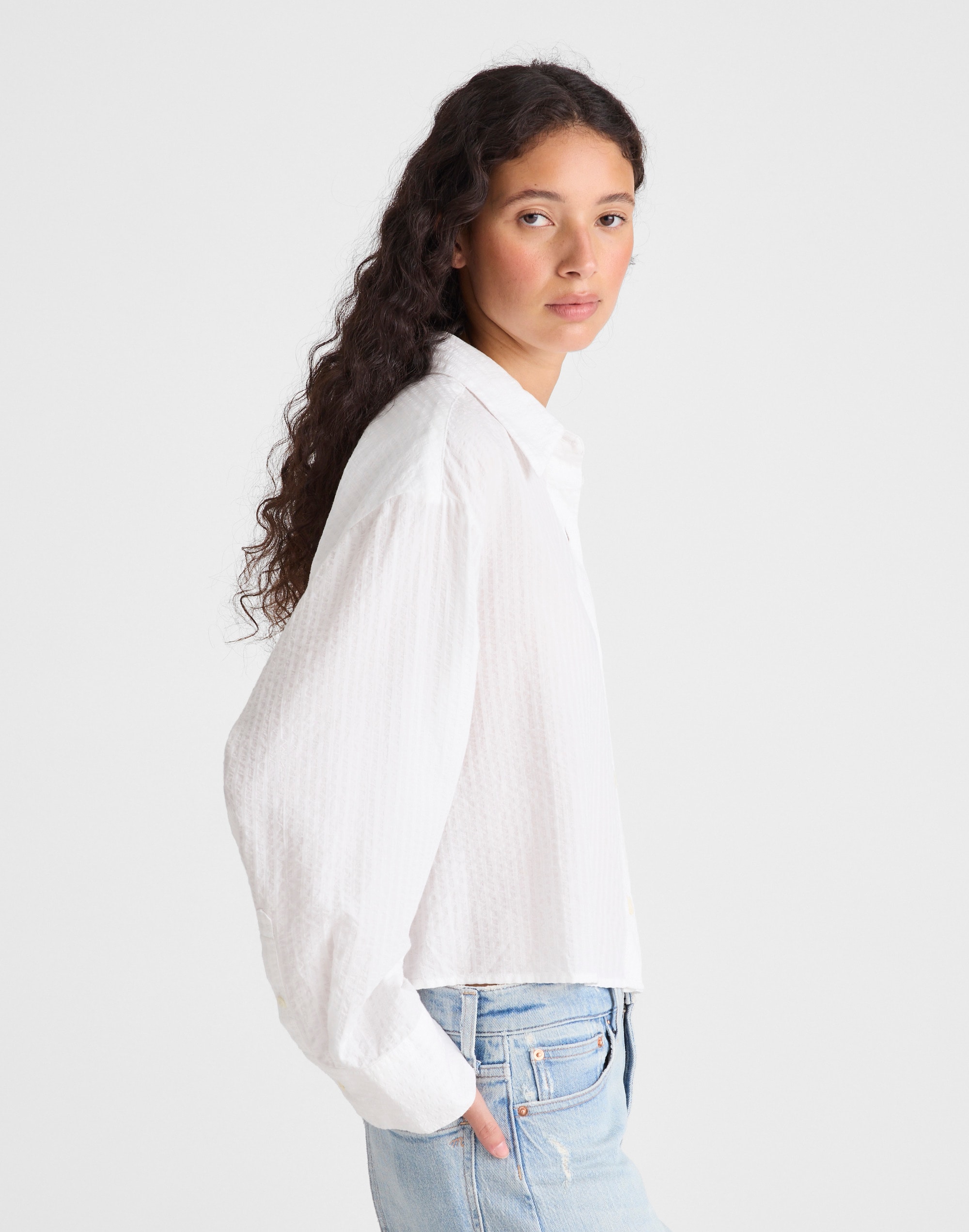 Straight-Hem Shirt