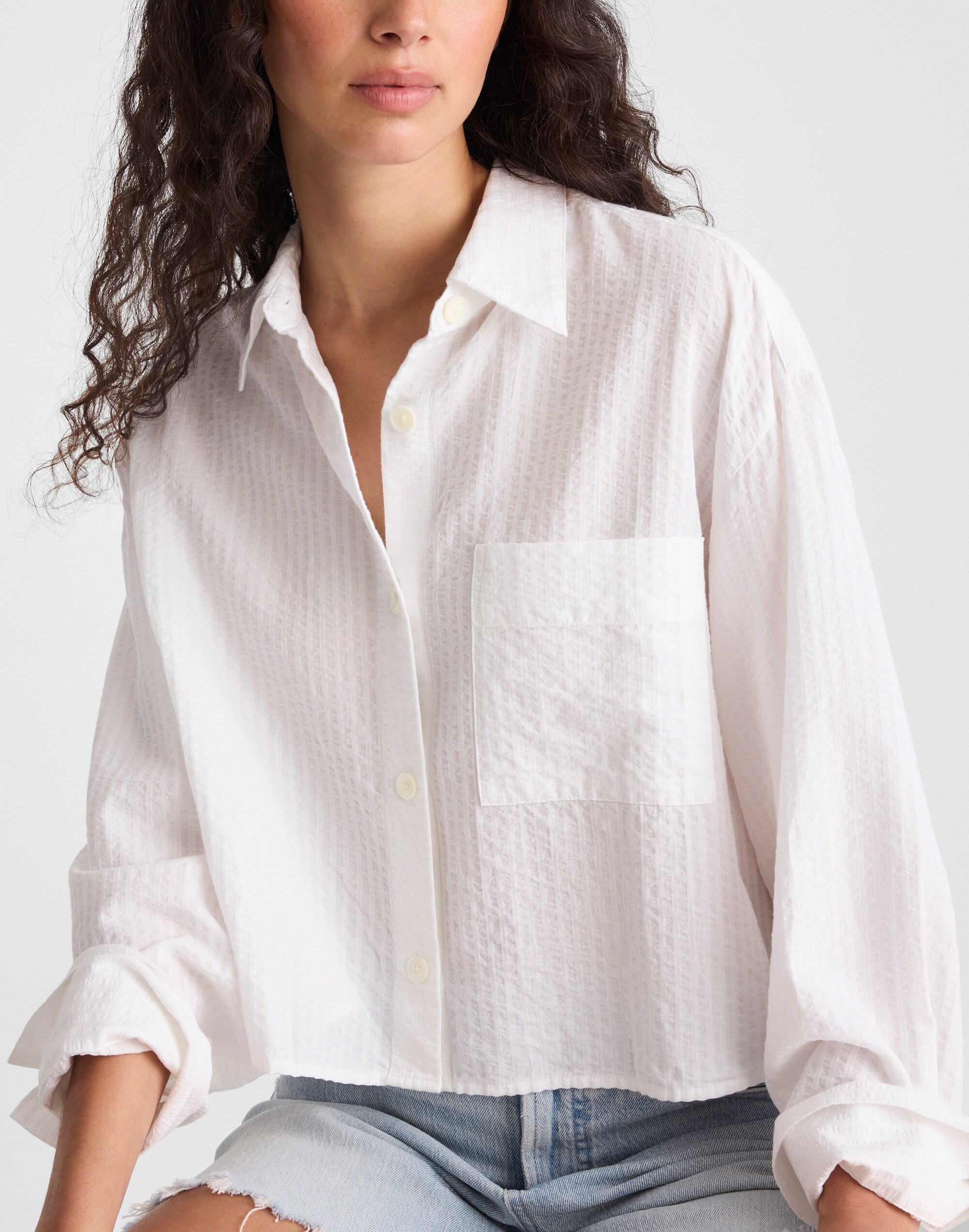 Straight-Hem Shirt