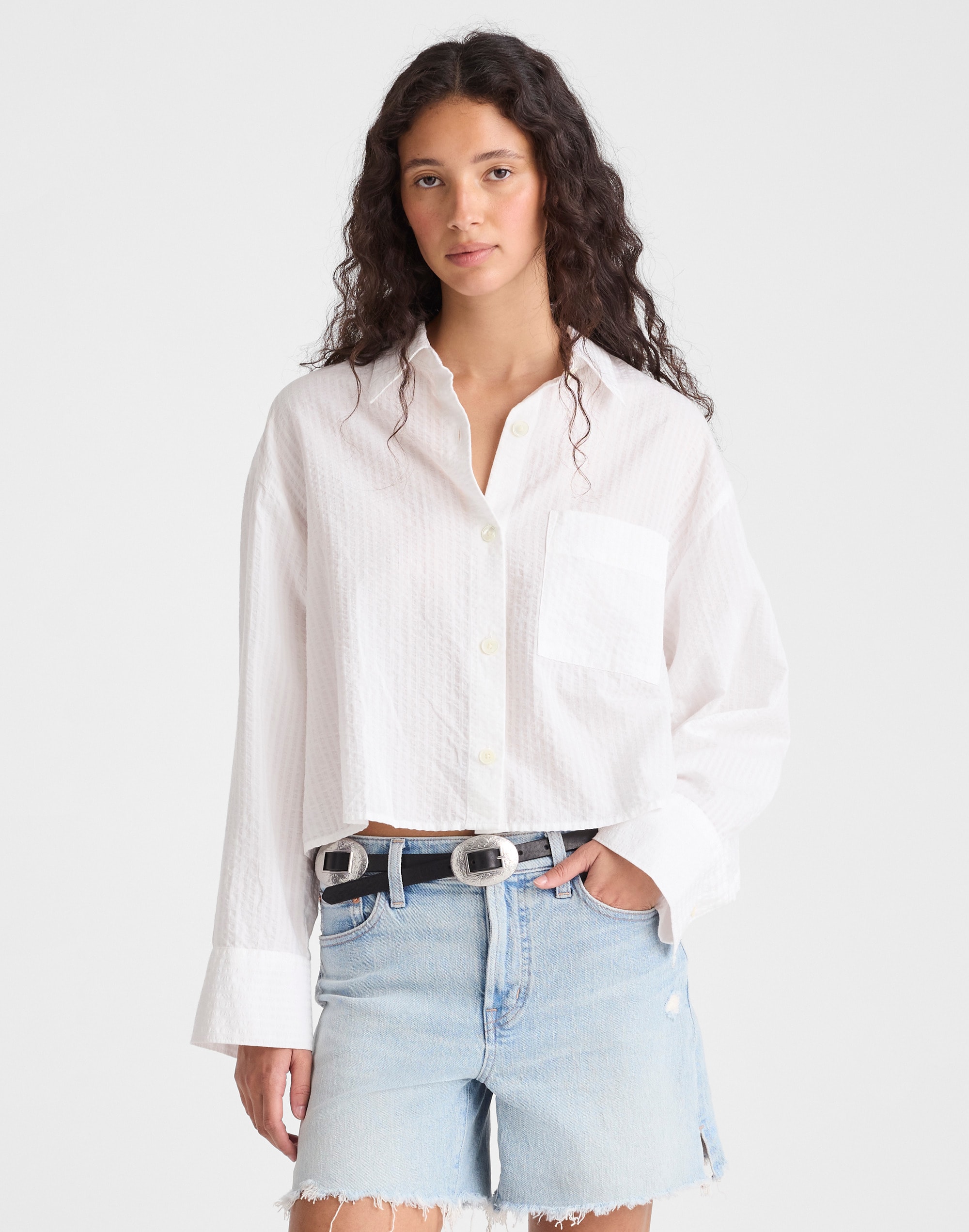 Straight-Hem Shirt