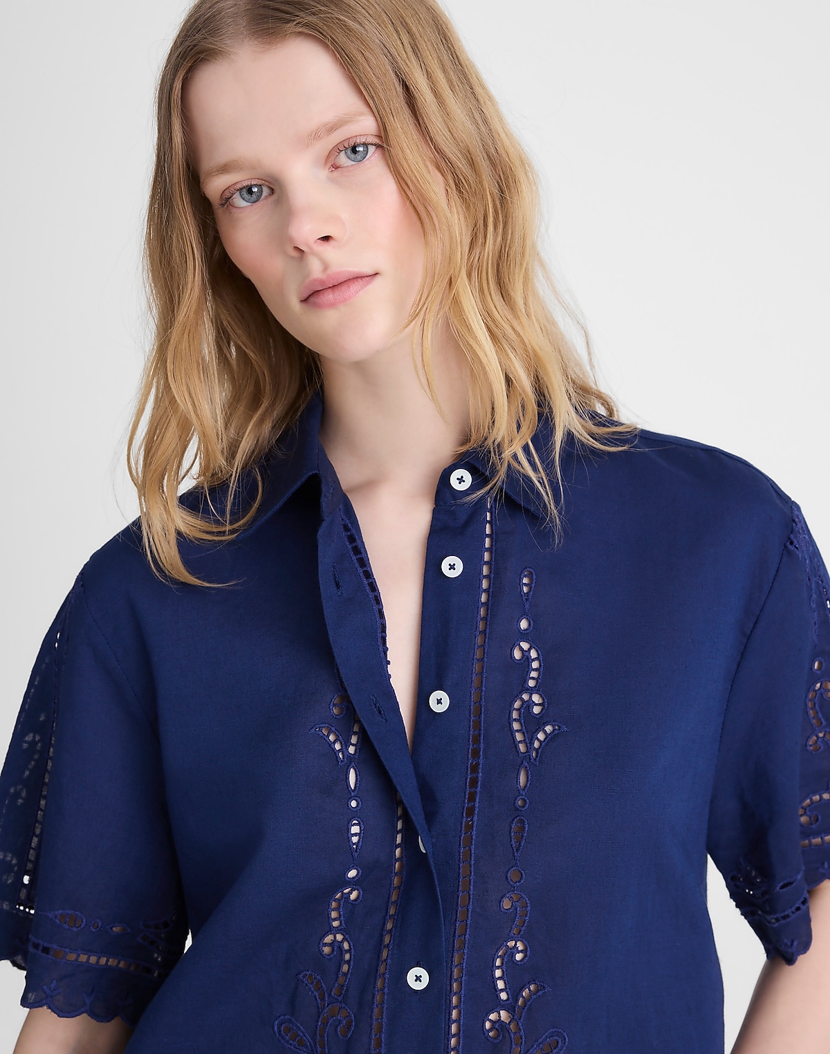 Eyelet Boxy Shirt