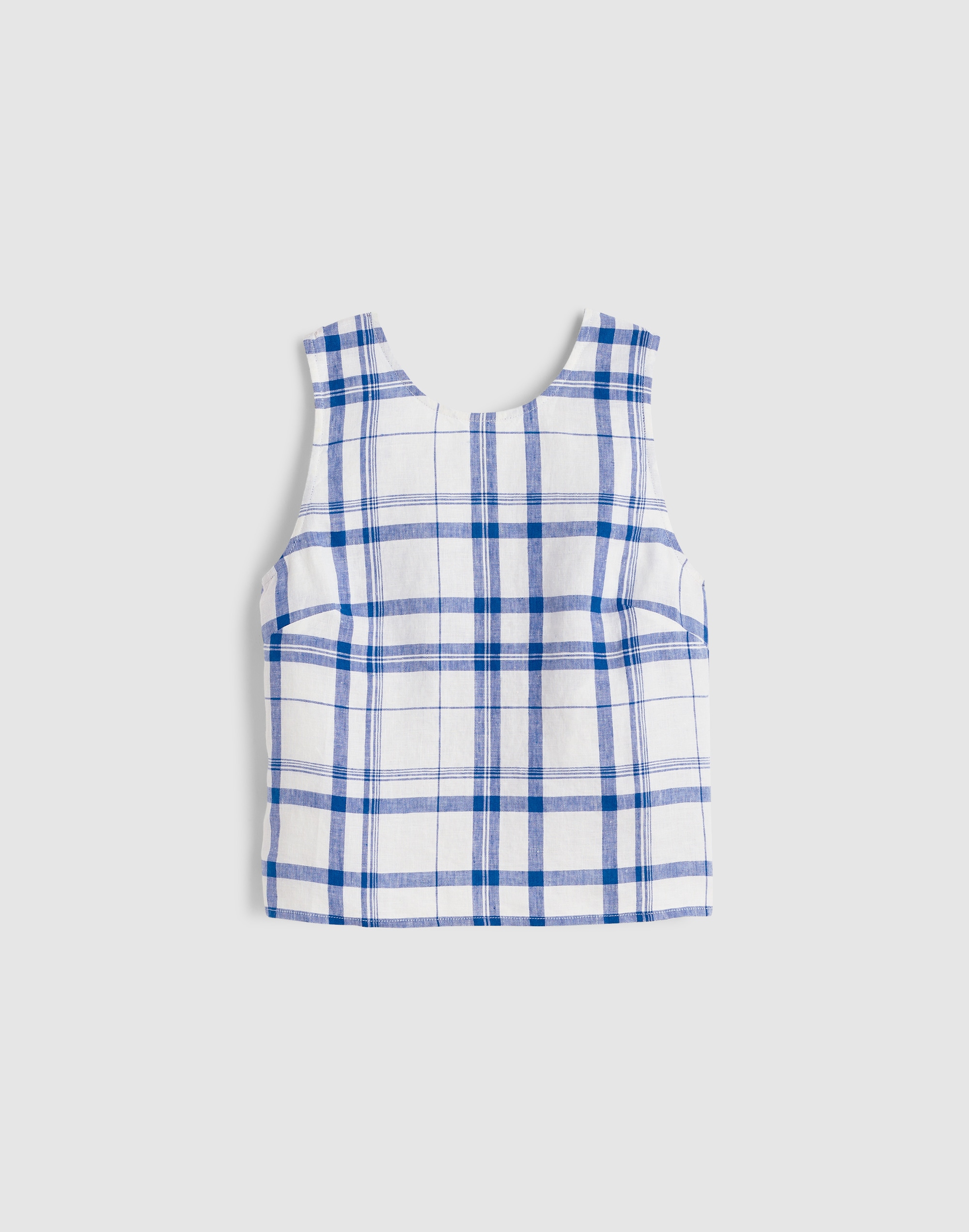 Tie-Back Shell Top in 100% Linen