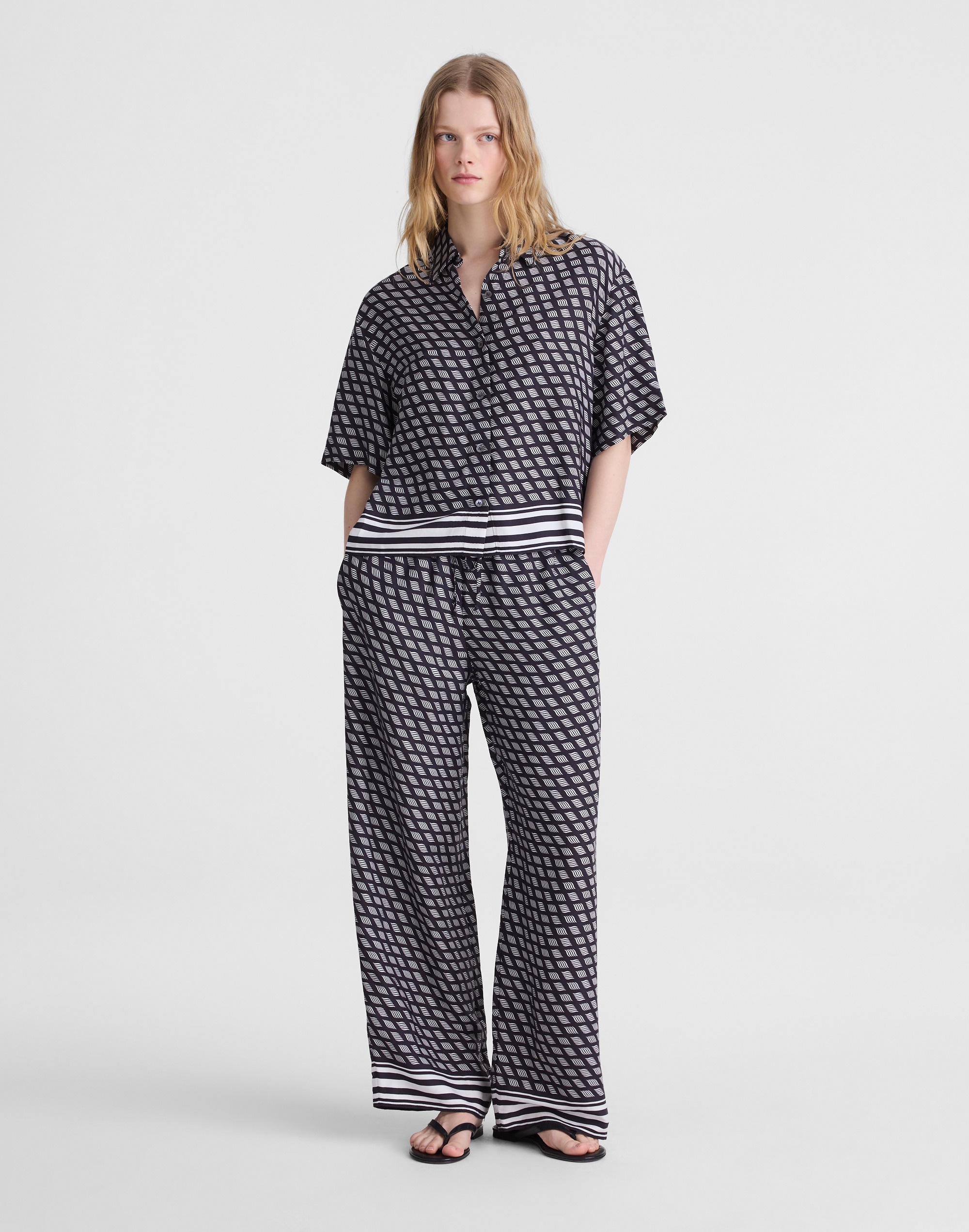 Patch-Pocket Boxy Shirt