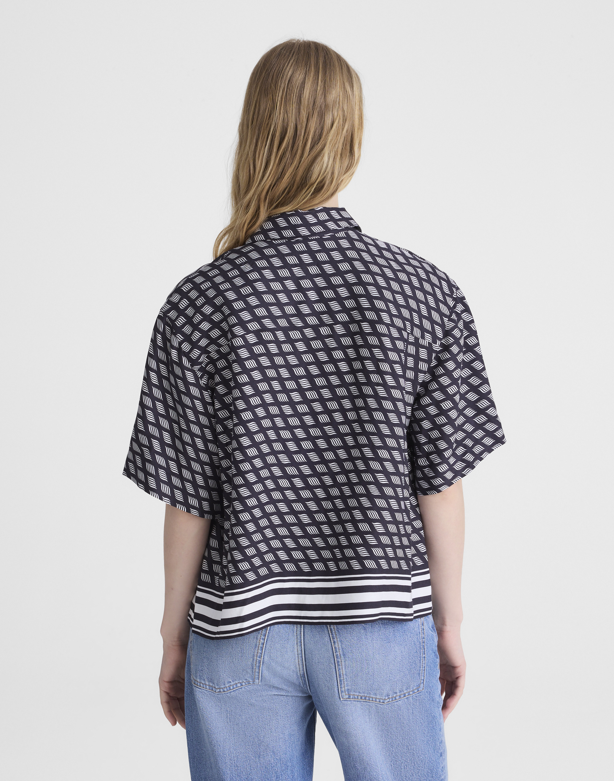 Patch-Pocket Boxy Shirt