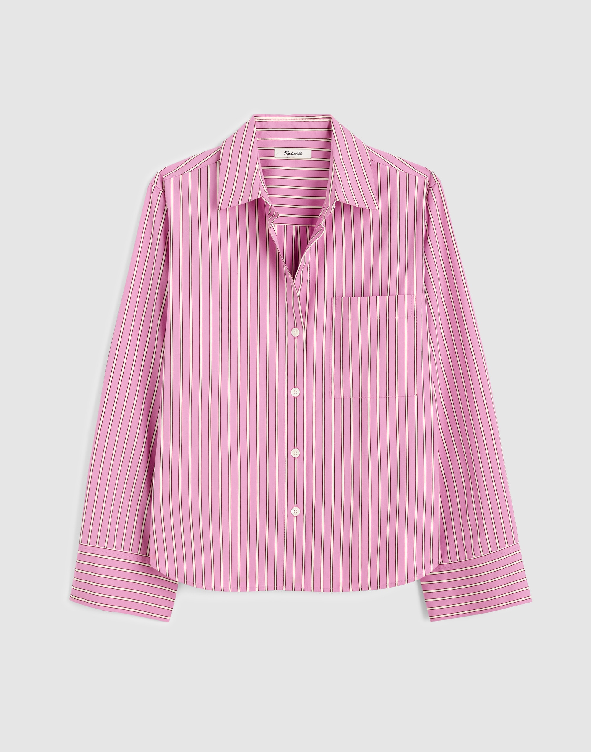 The Signature Y-Neck Shirt in Poplin