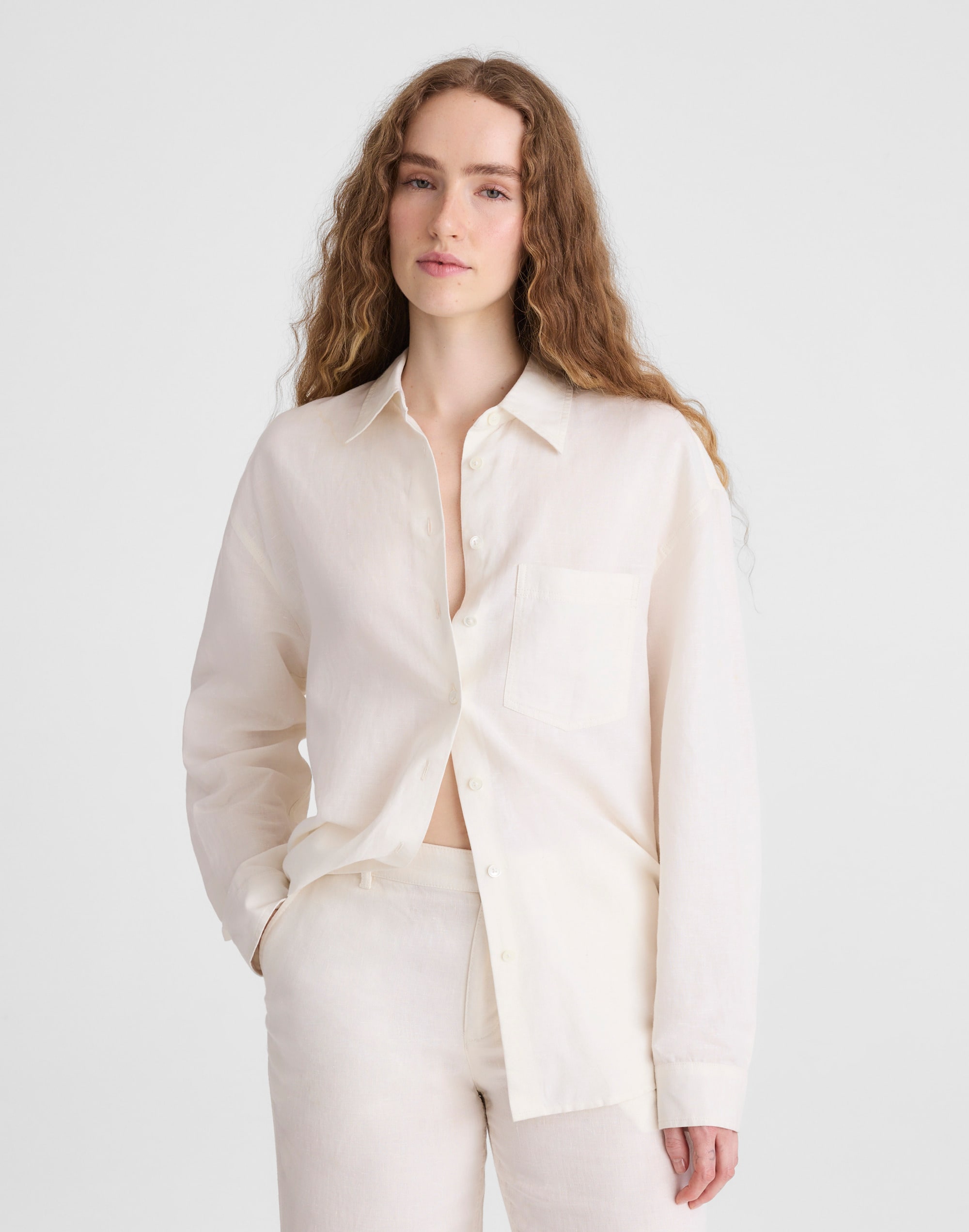 Madewell The Easy Shirt In Neutral