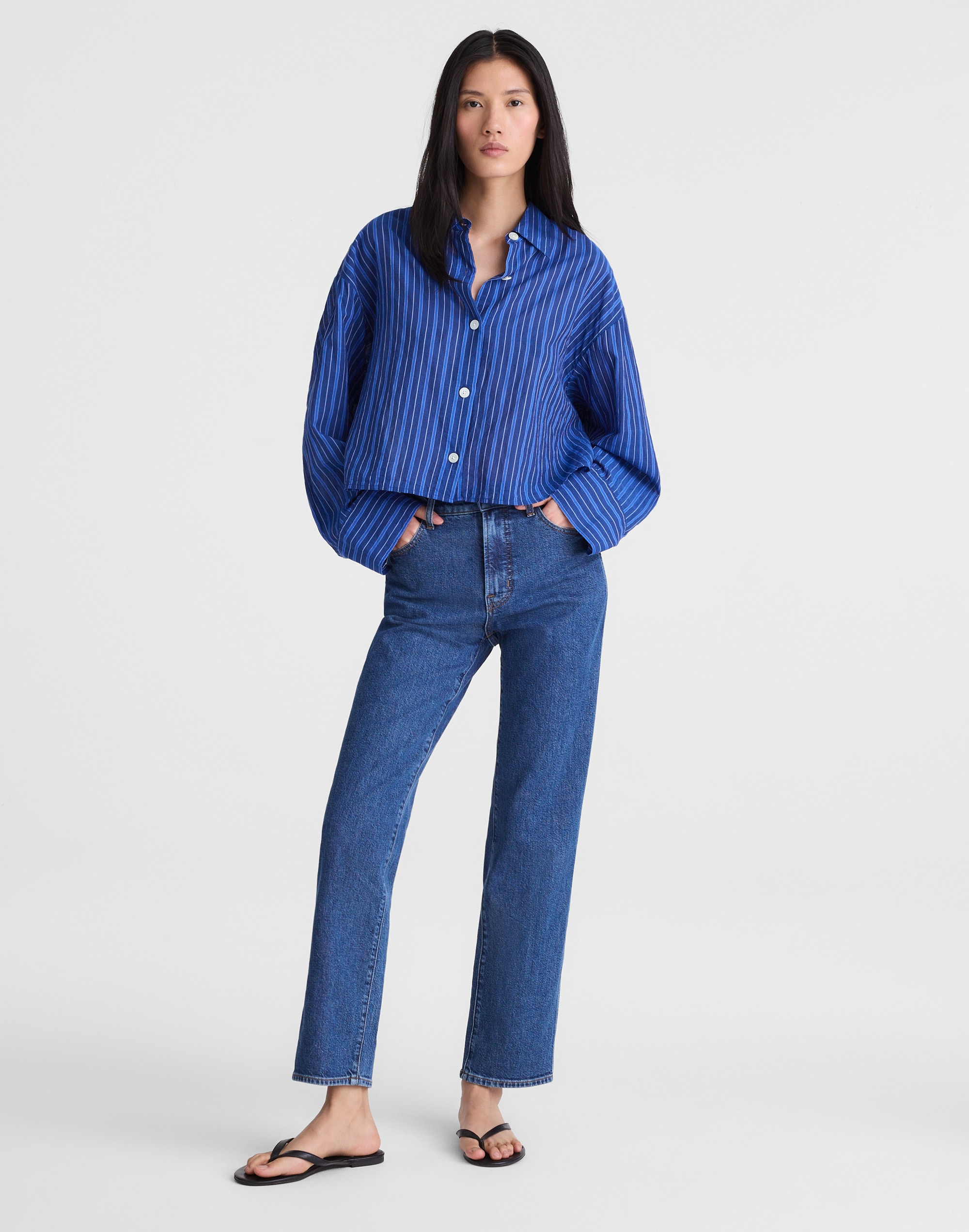 Straight-Hem Shirt