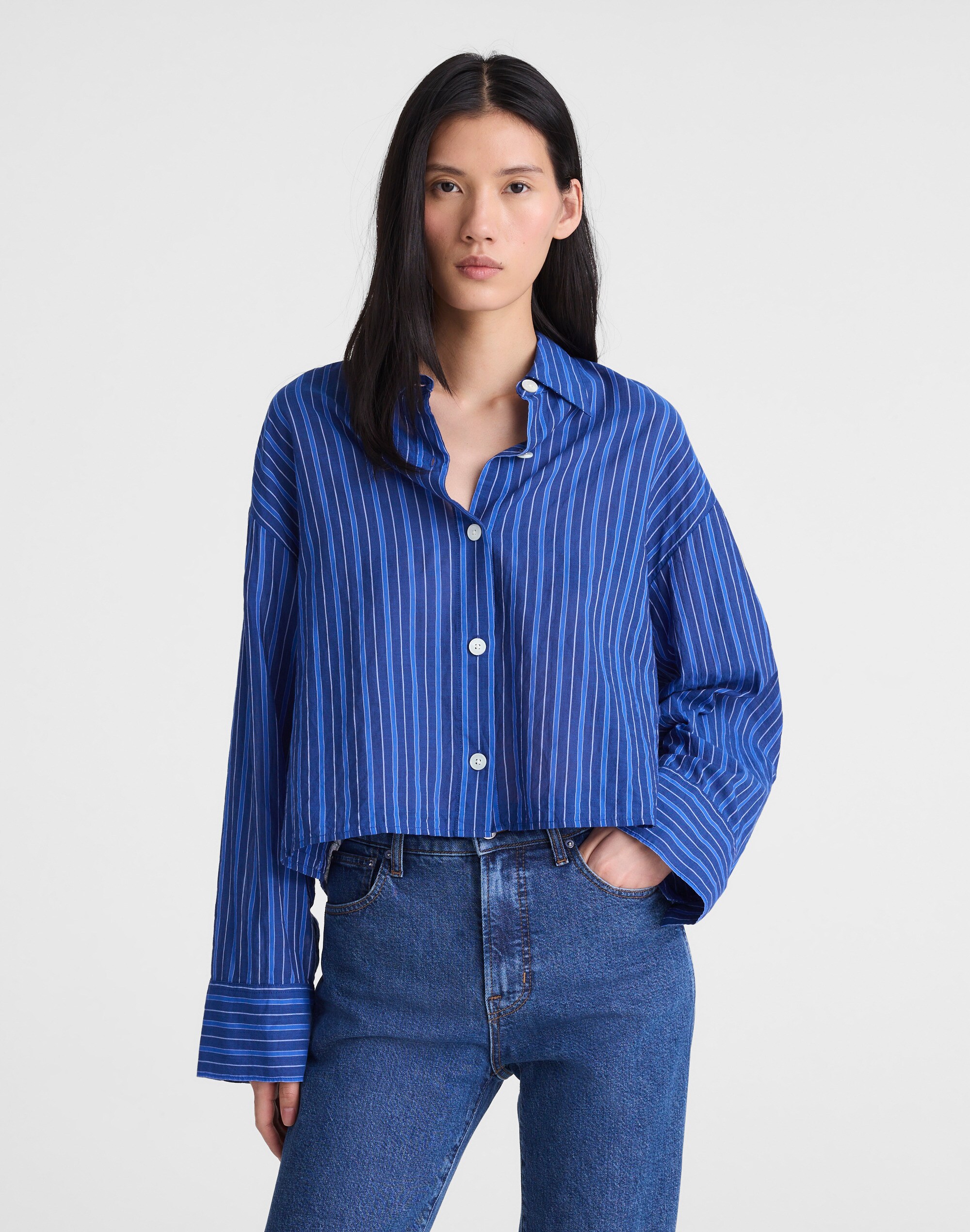Straight-Hem Shirt