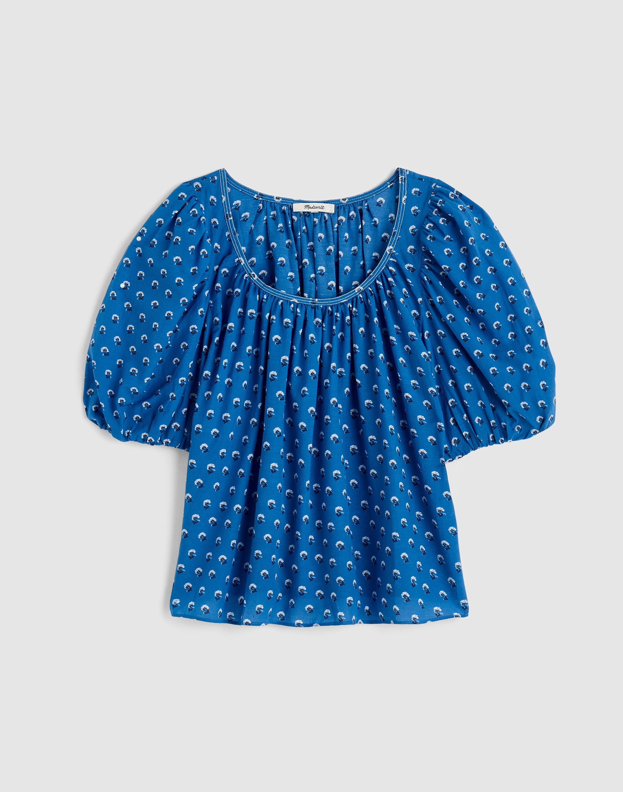 Shirred Scoopneck Top