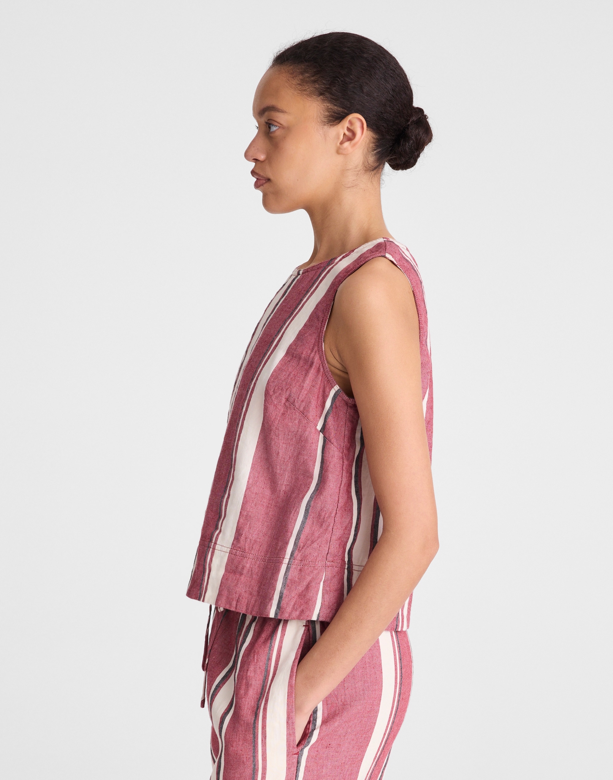 Shell Top in 100% Linen