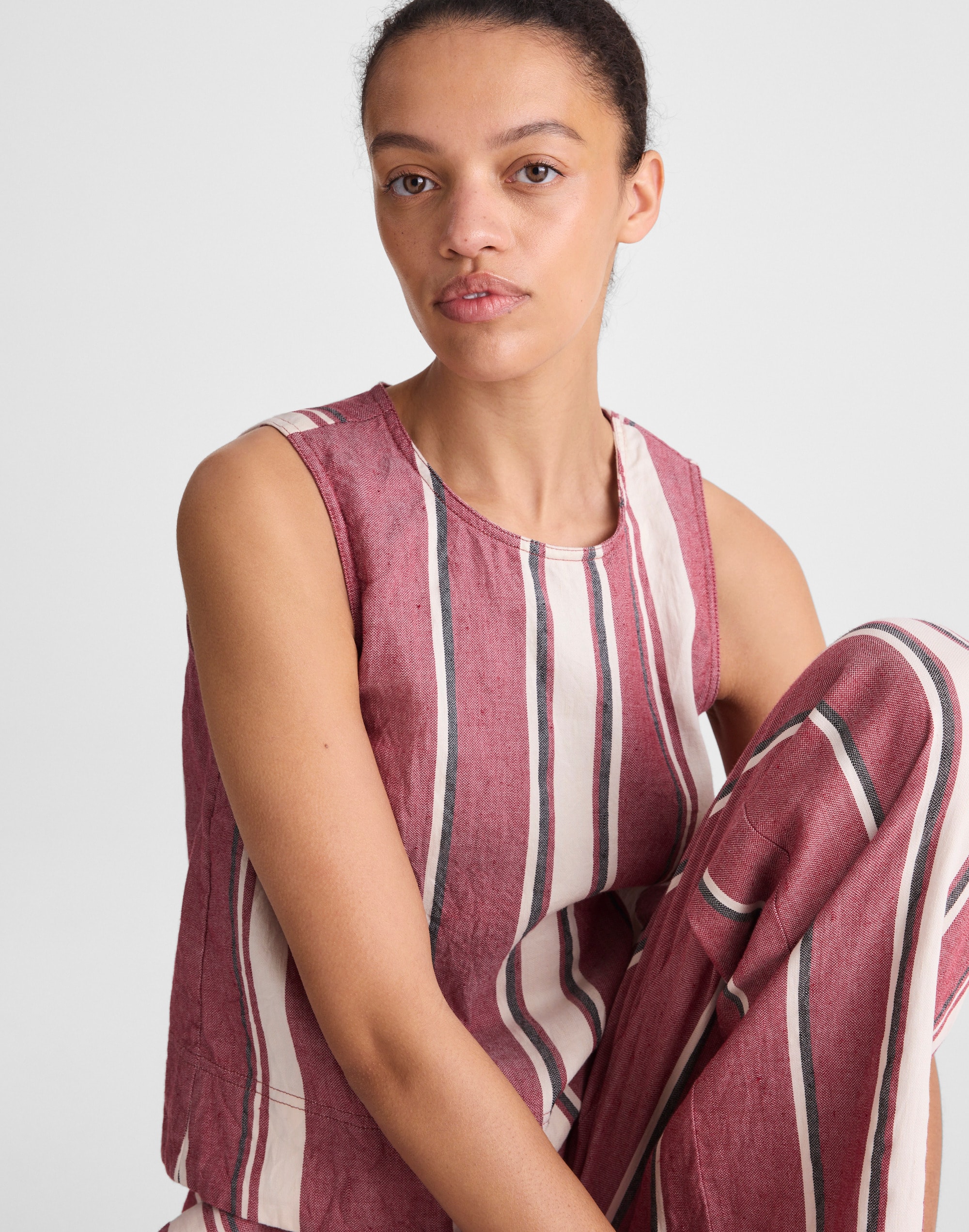 Shell Top in 100% Linen