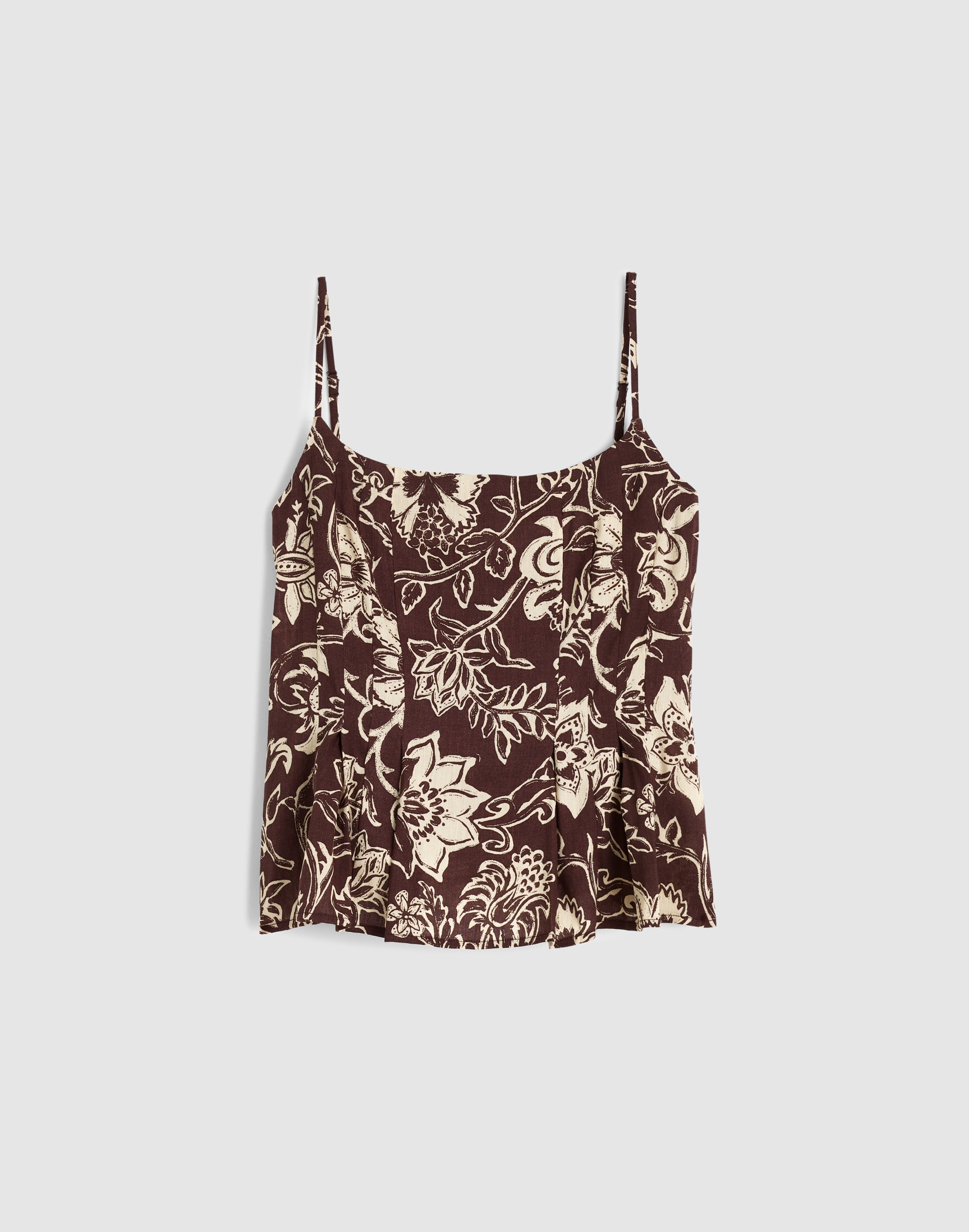 Darted Peplum Cami Top