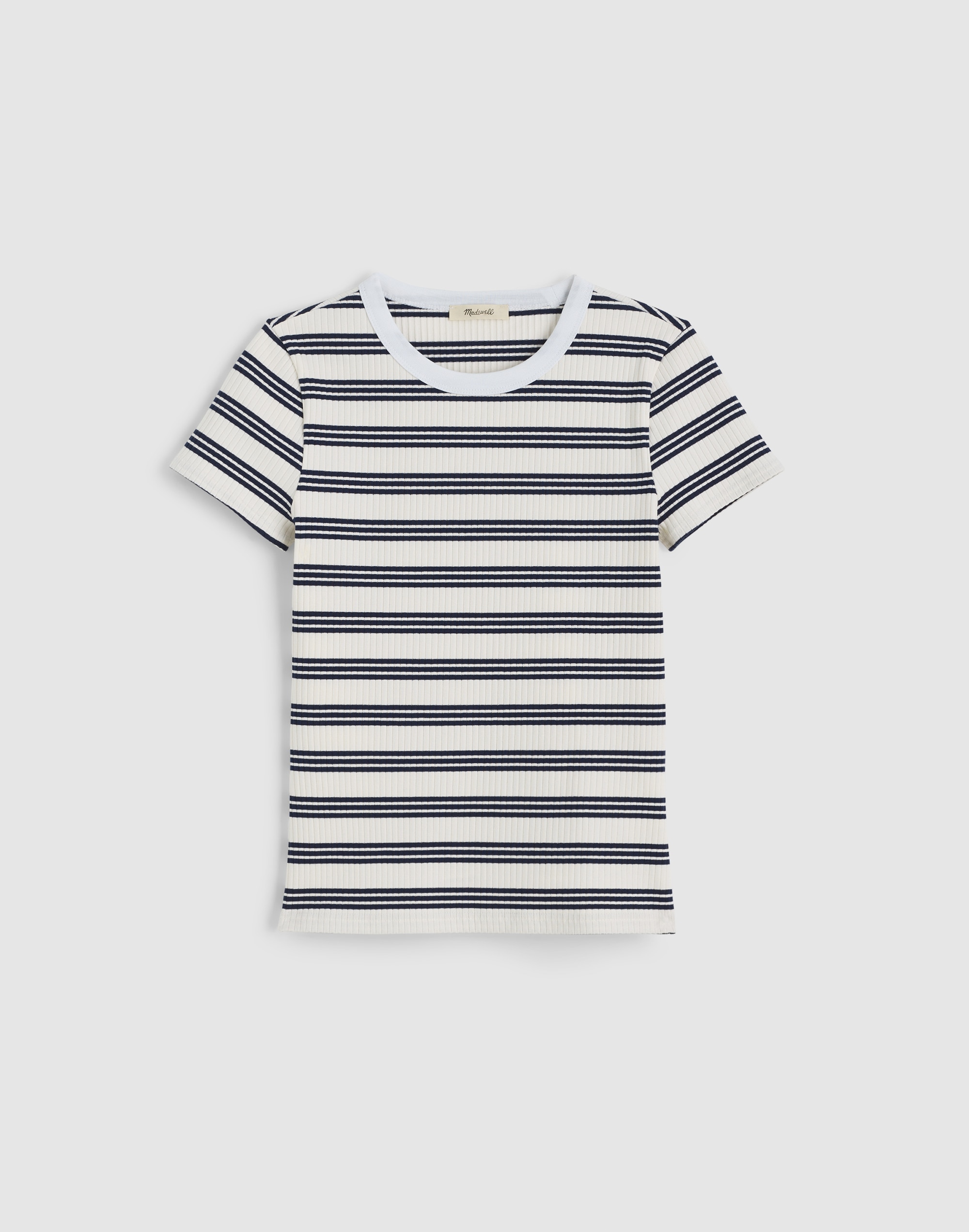 Crewneck Tee in Heavierweight Rib