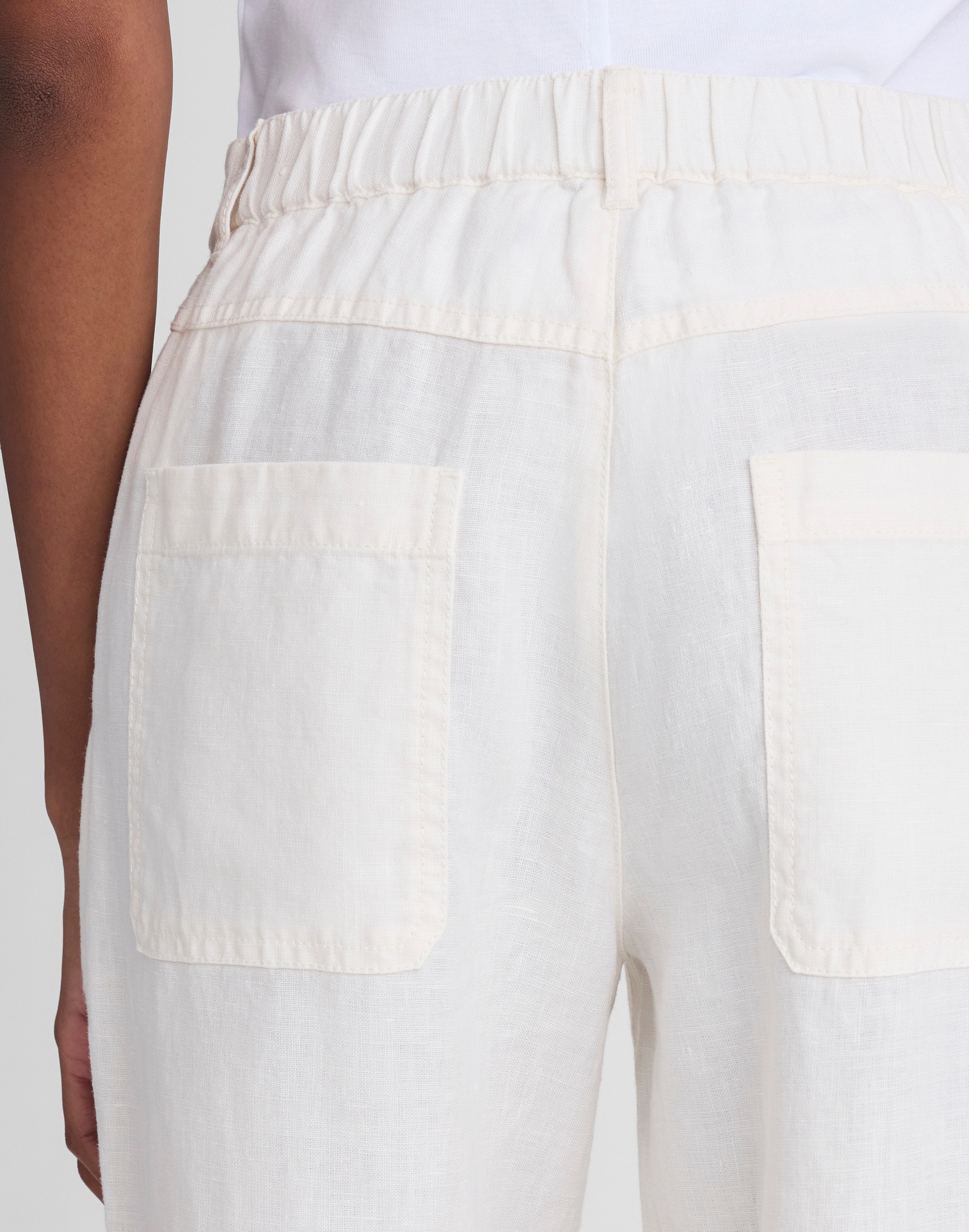 The Zoe Relaxed Straight Pant in 100% Linen