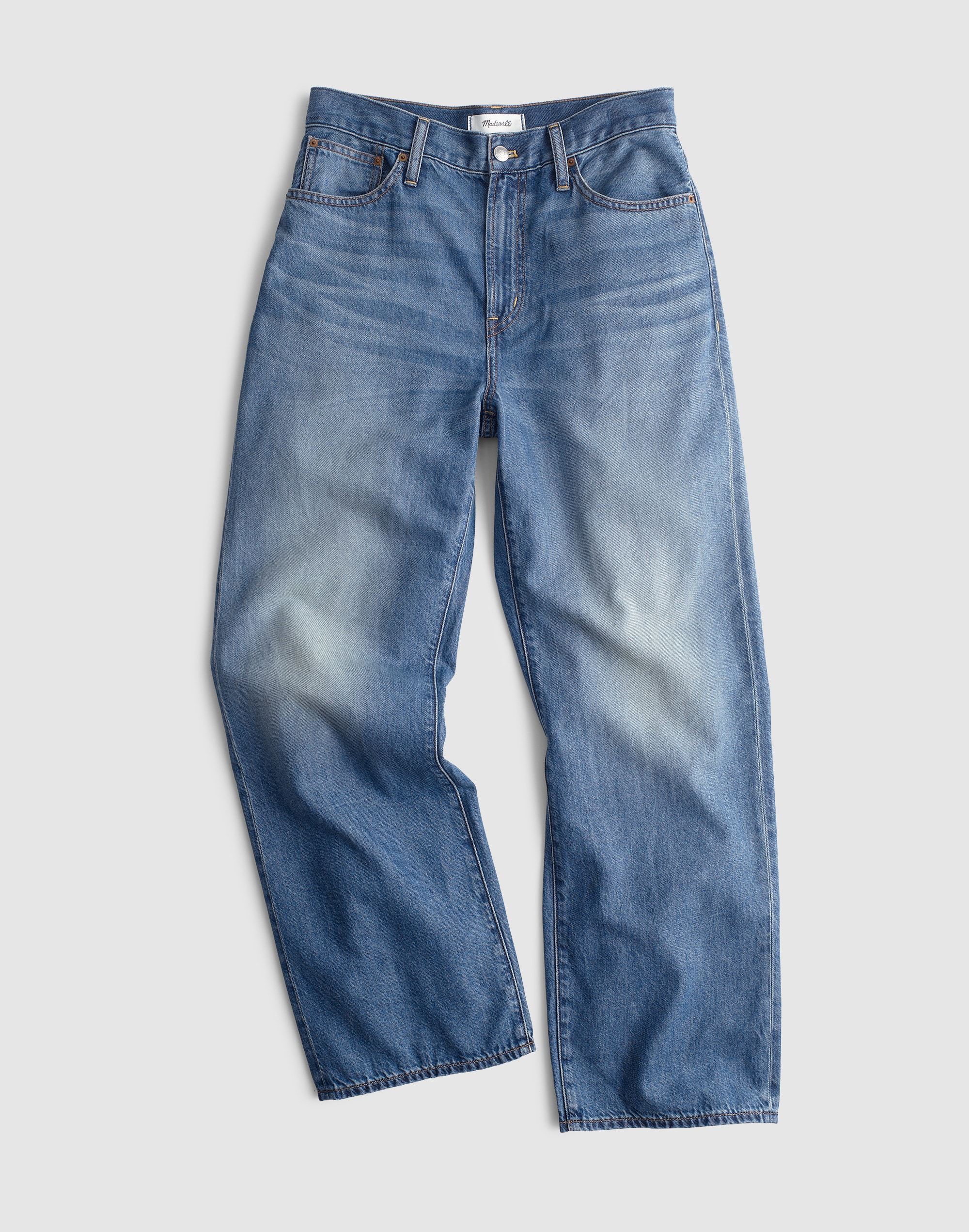 The Plus Perfect Vintage Wide-Leg Crop Jean in Airy Denim