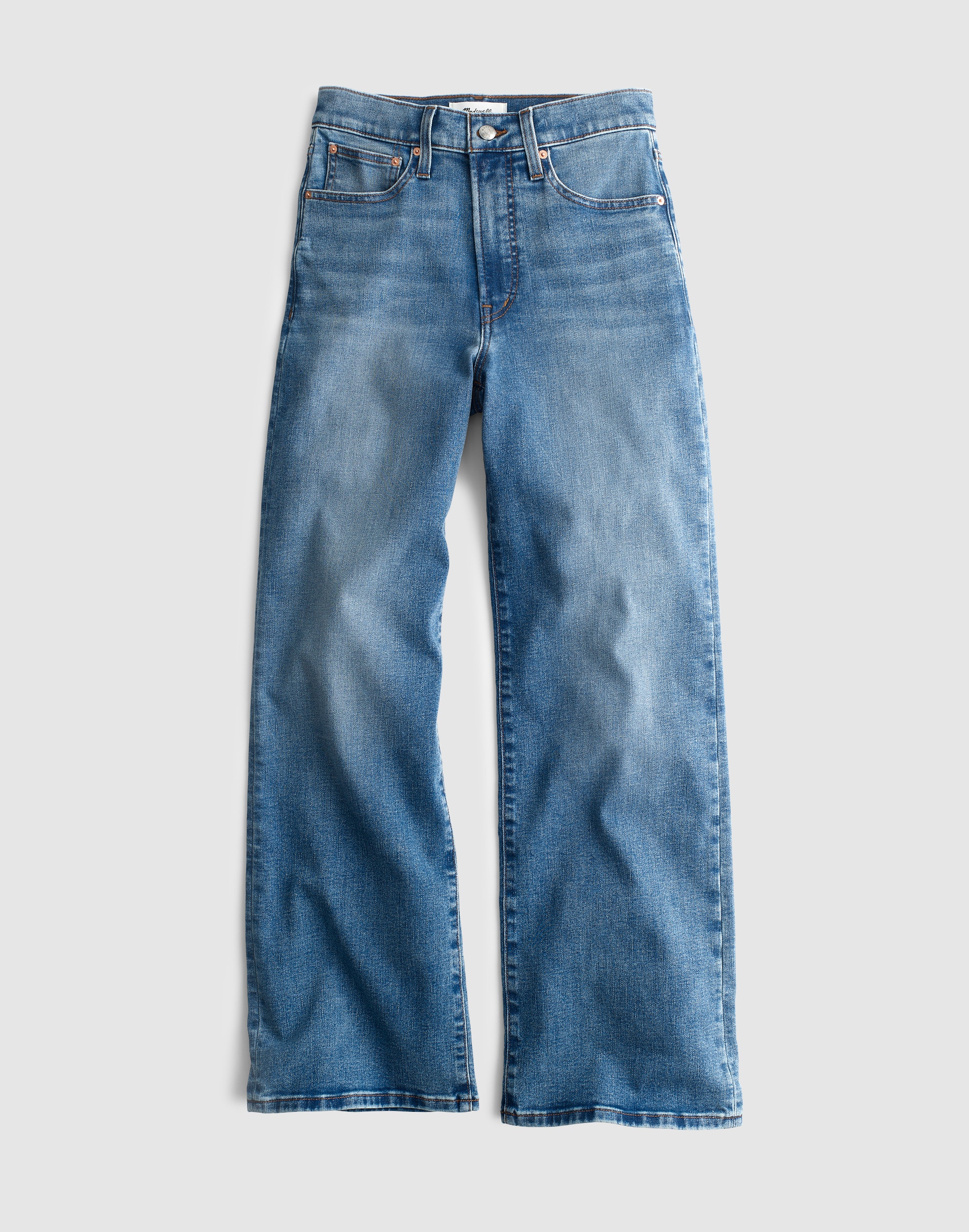The Plus Wide-Leg Crop Jean in Super Stretch Denim