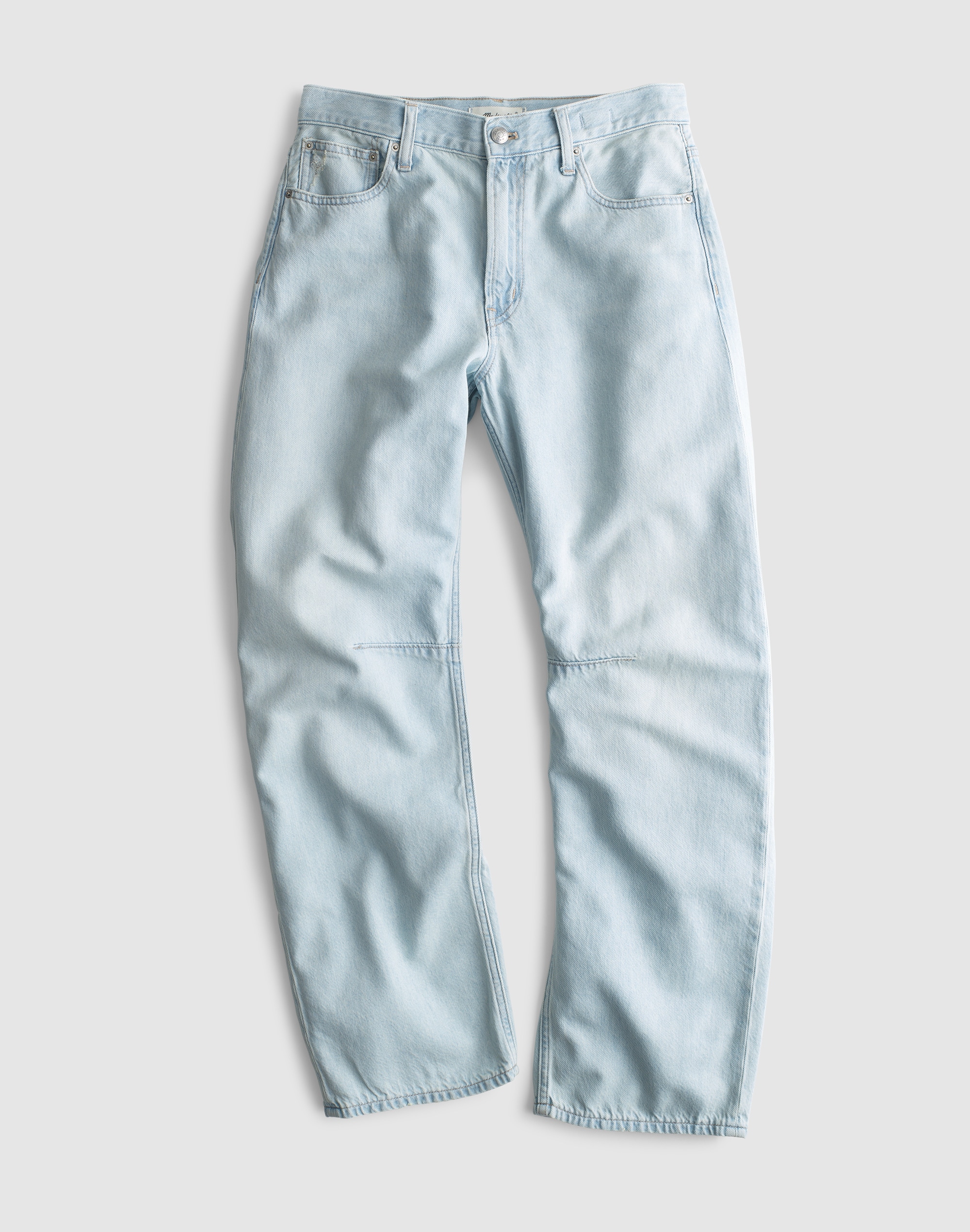 The Plus Darted Barrel-Leg Jean in Airy Denim