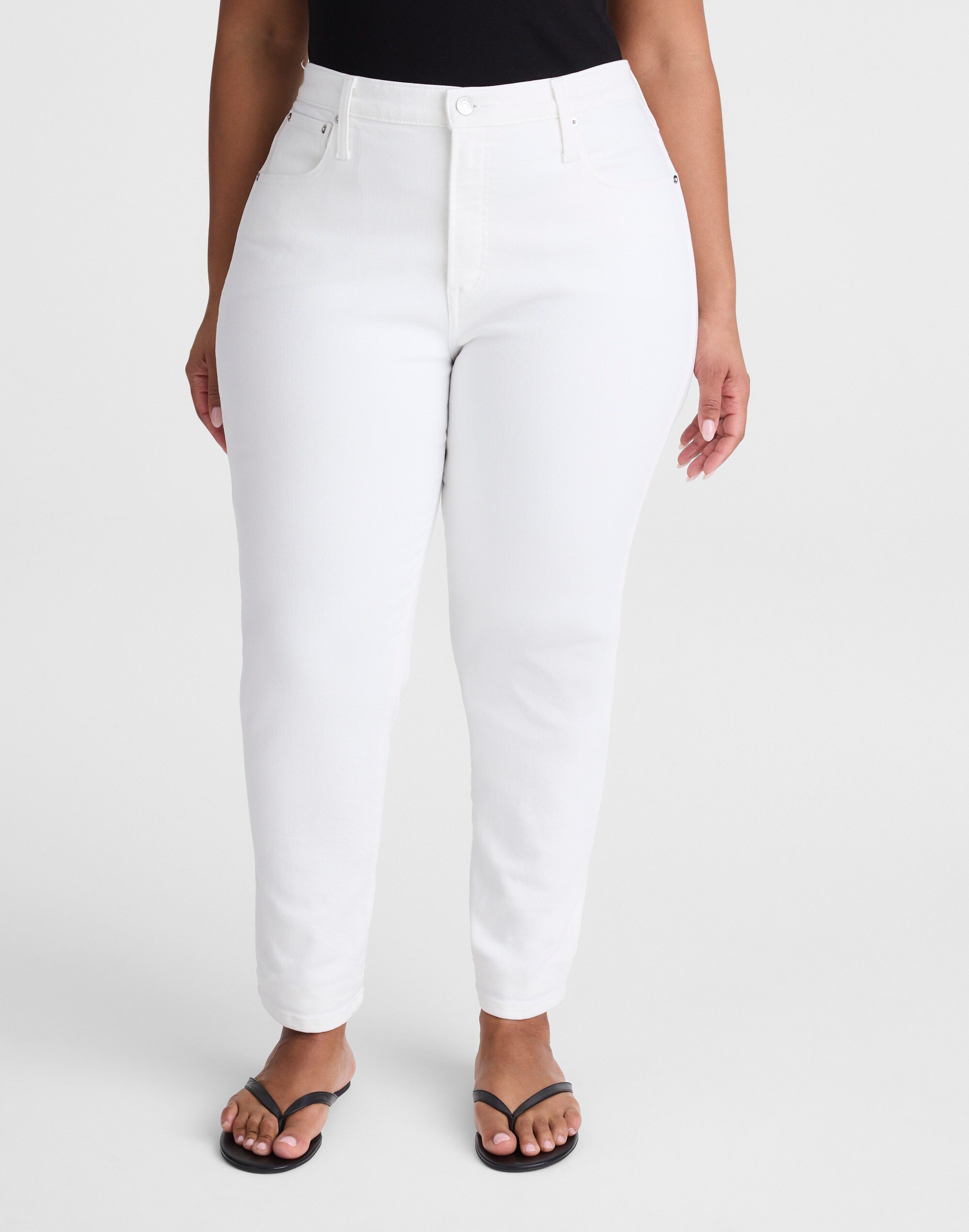 The Plus Pencil Jean in Super Stretch Denim