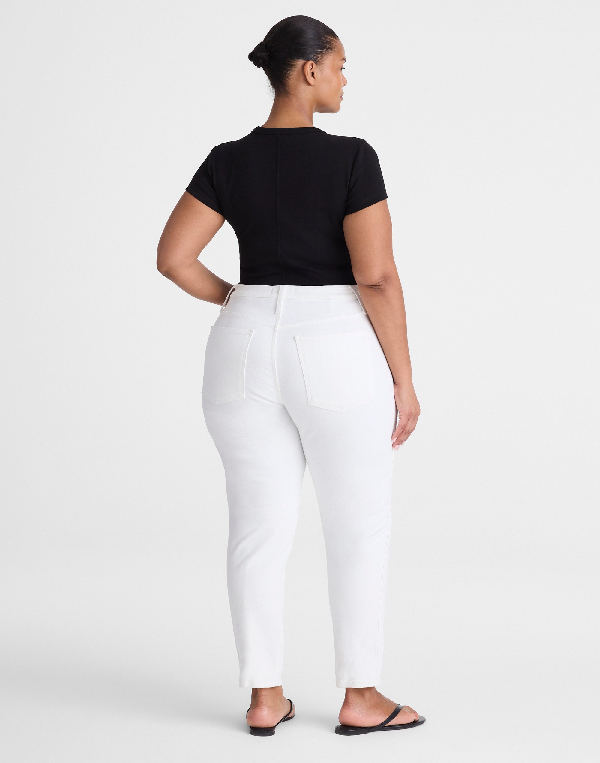 The Plus Pencil Jean in Super Stretch Denim