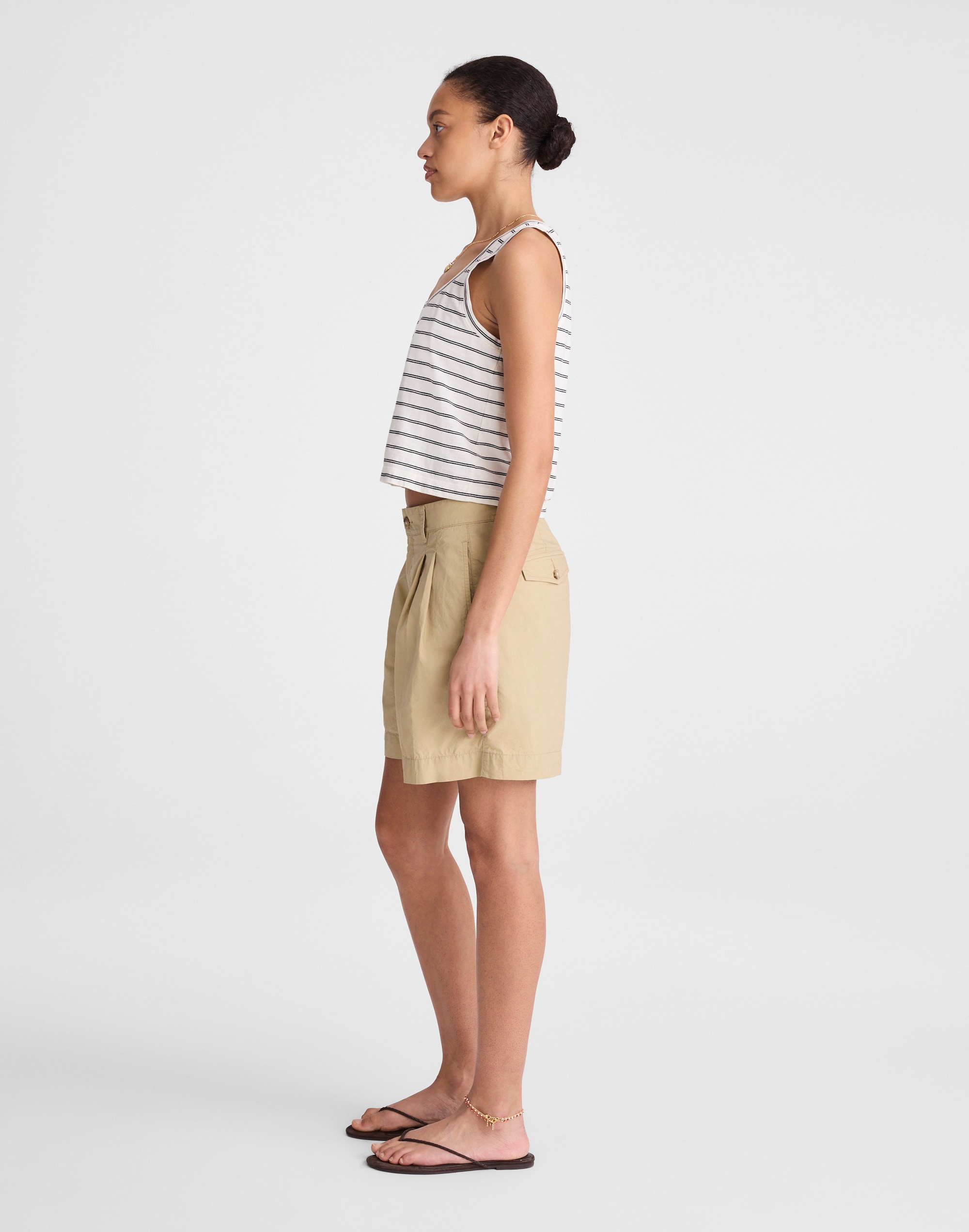 The Everyday Trouser Short in Poplin