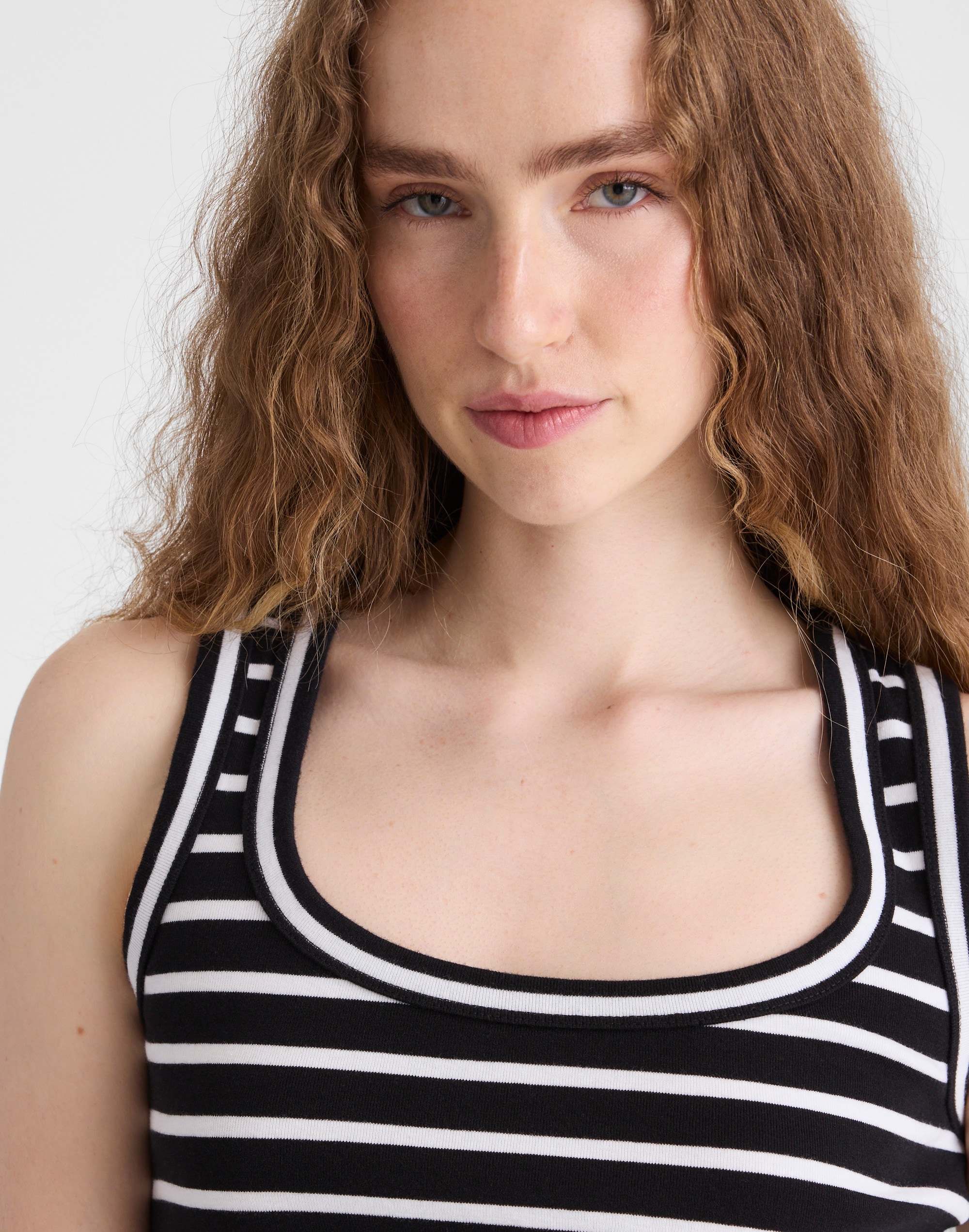 The '90s Scoopneck Tank in Compact Cotton
