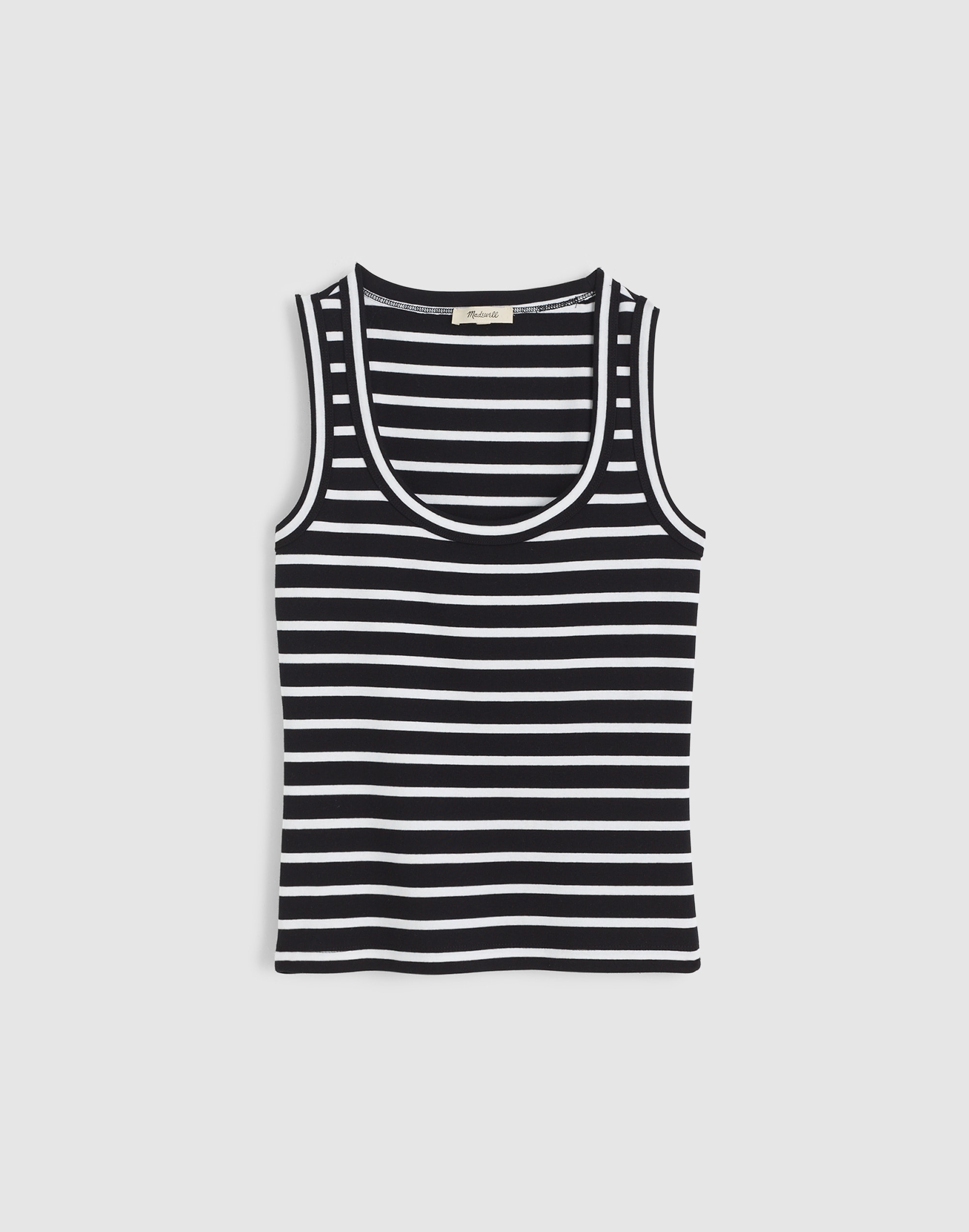 The '90s Scoopneck Tank in Compact Cotton