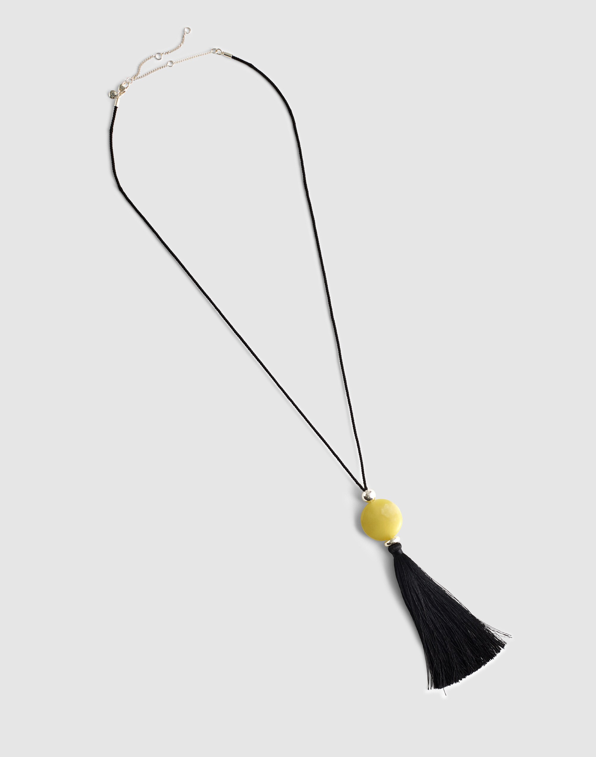 Semiprecious Tassel Long Necklace