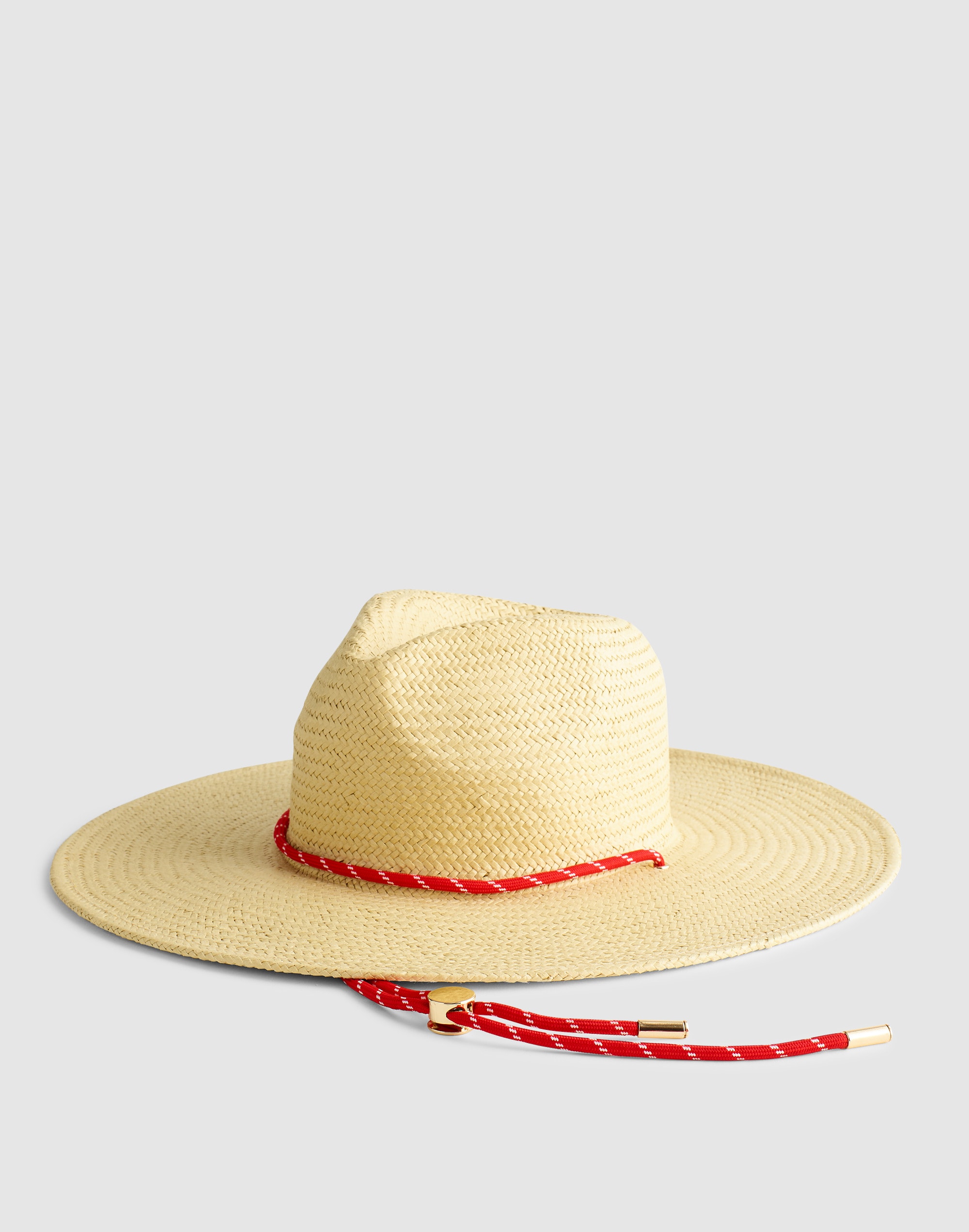 Madewell Paracord-strap Handwoven Straw Hat In Neutral