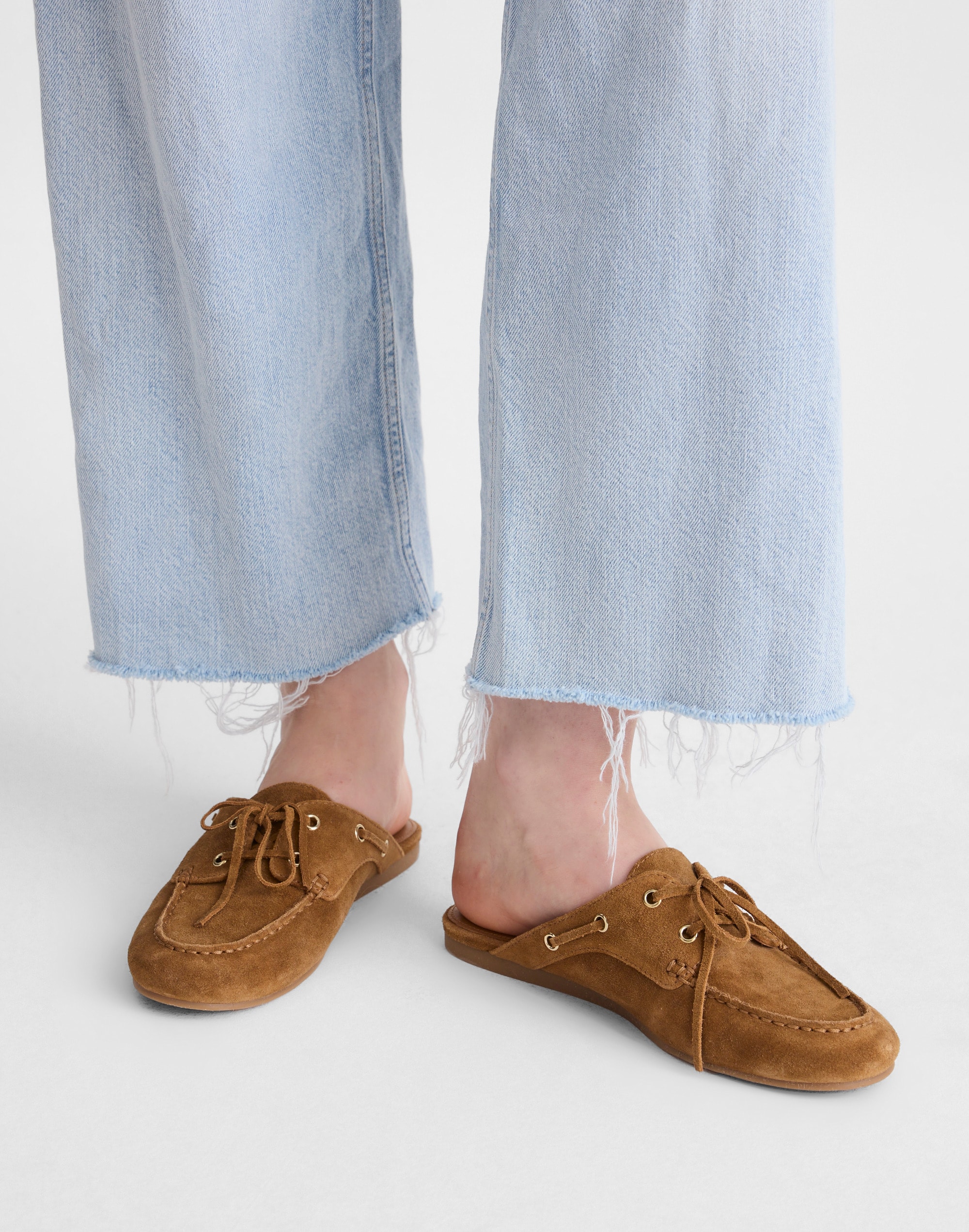 The Jamie Boat Mule in Suede