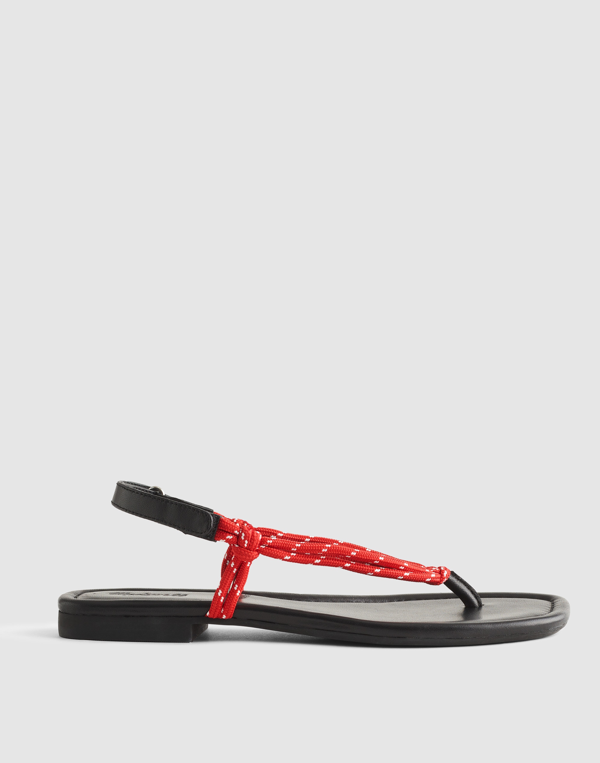 Madewell The Aliyah Paracord Thong Sandal In Red