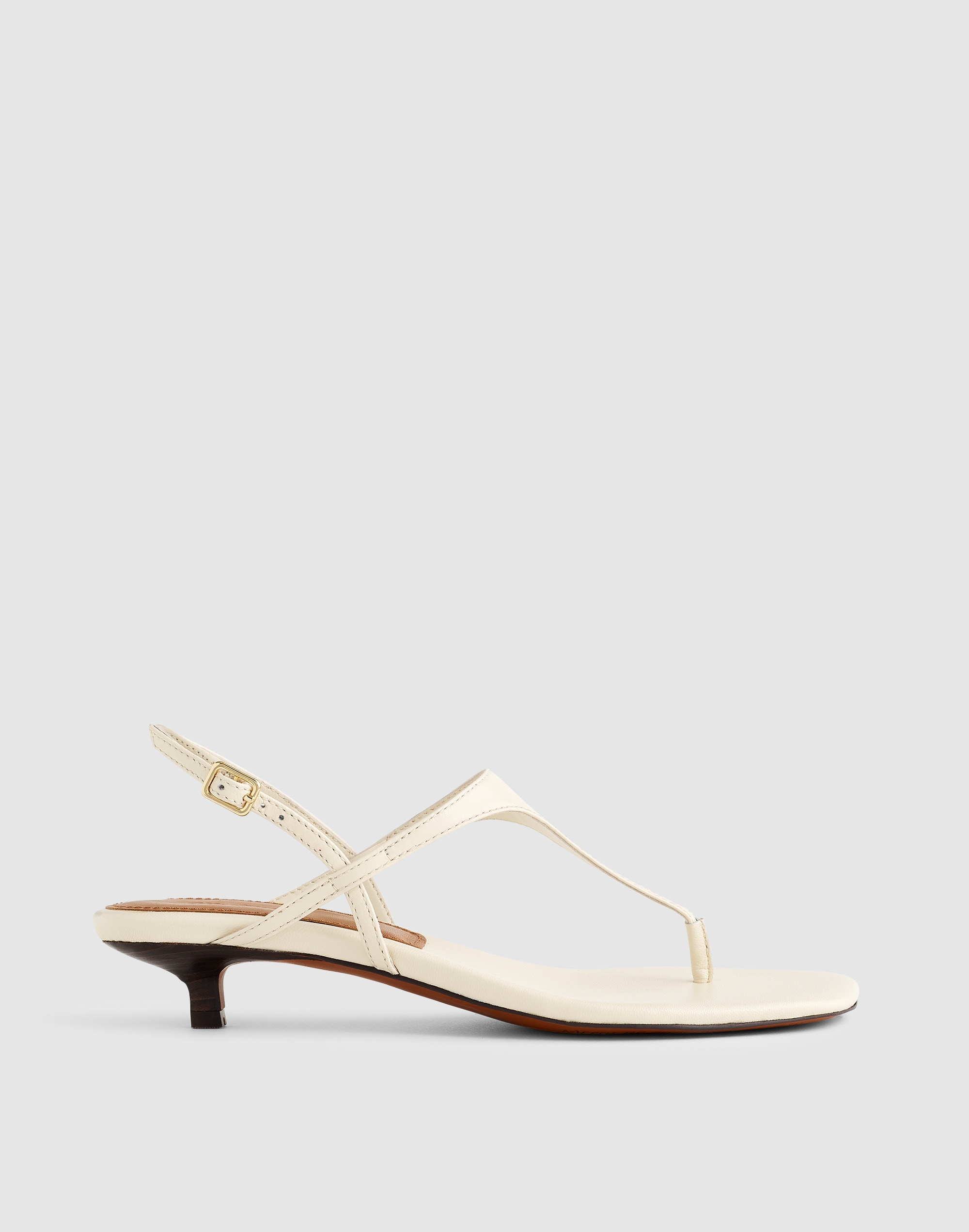 the chiara kitten heel slingback sandal in leather