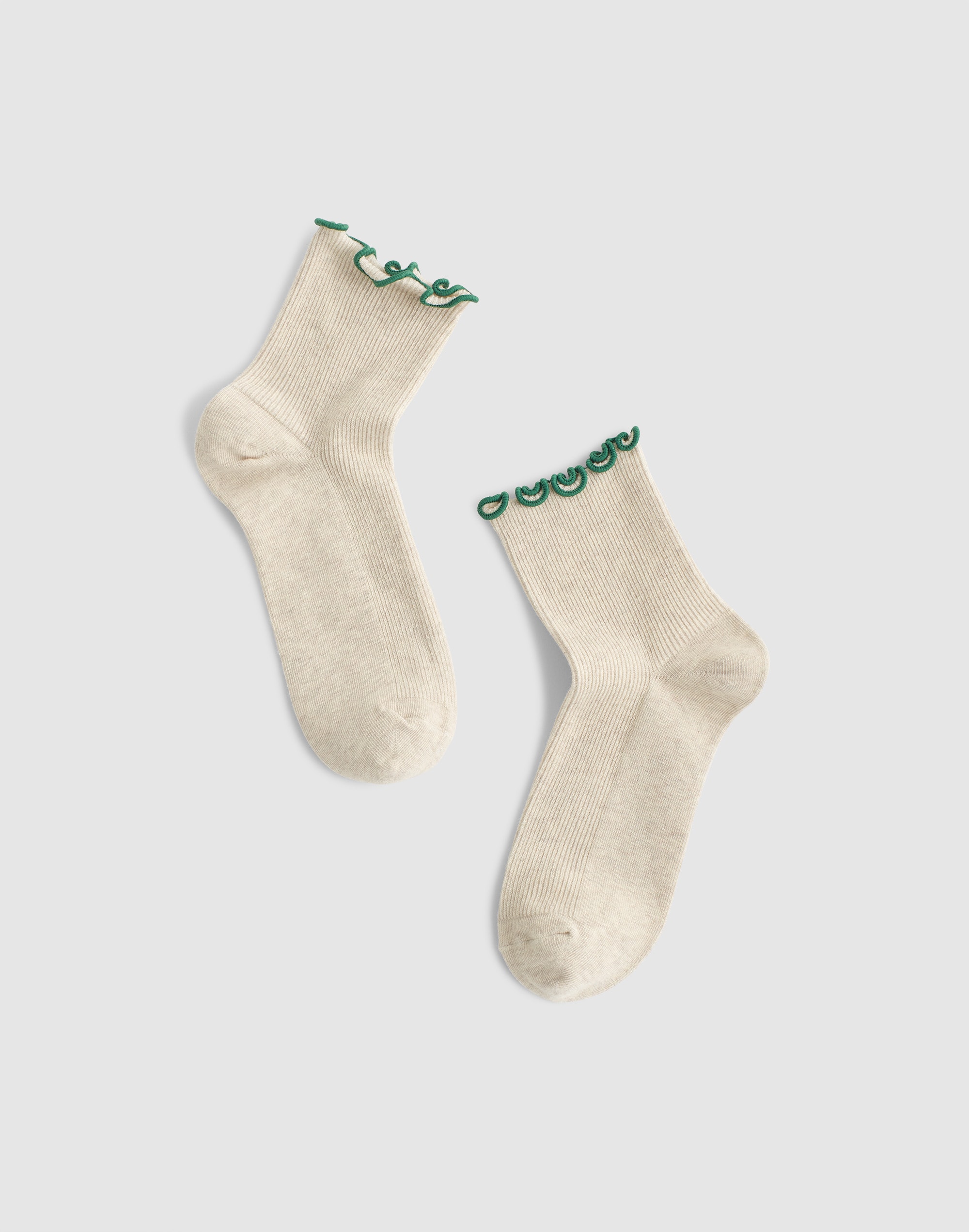 lettuce-trim ankle socks