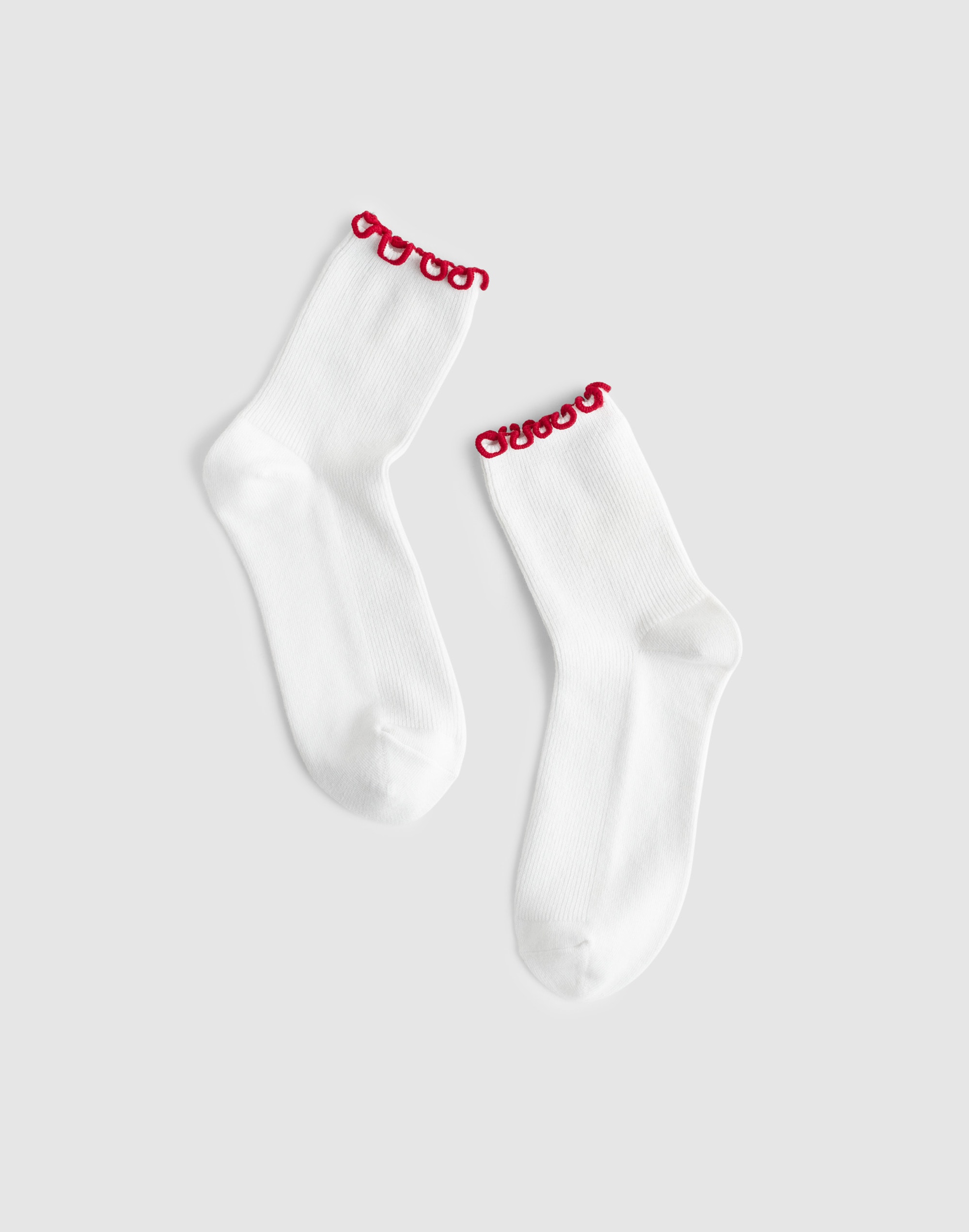 lettuce-trim ankle socks