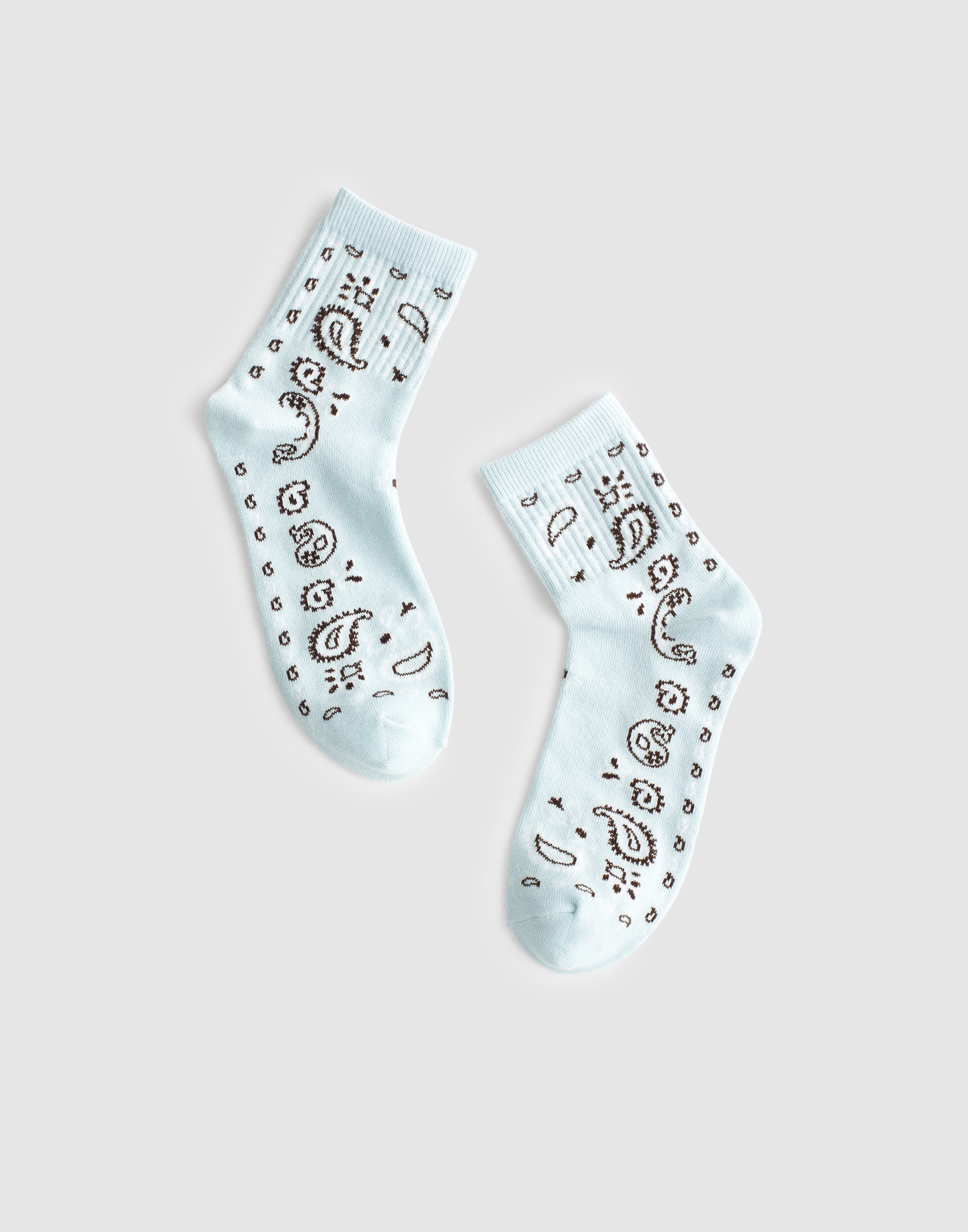bandana-print ankle socks