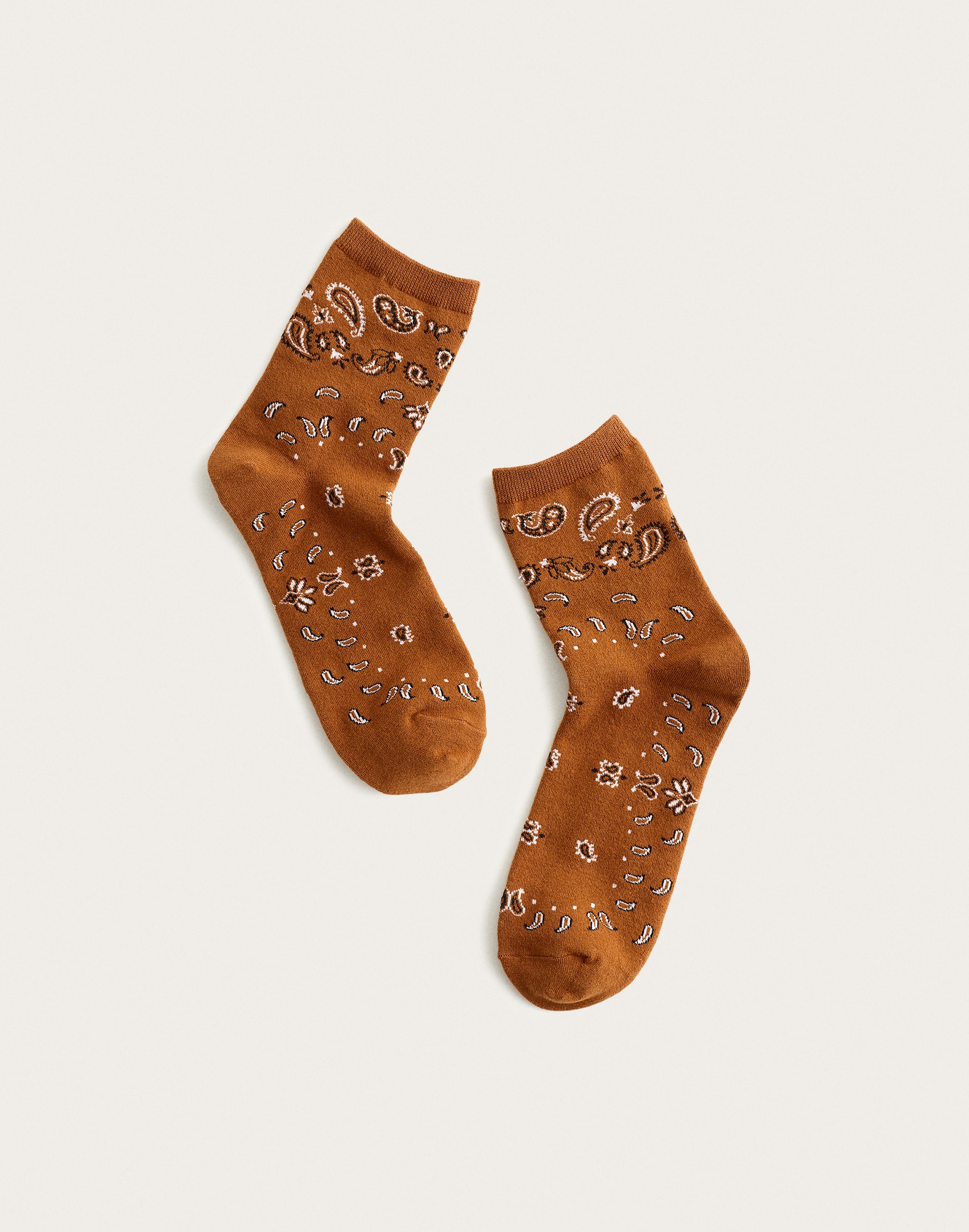 bandana-print ankle socks