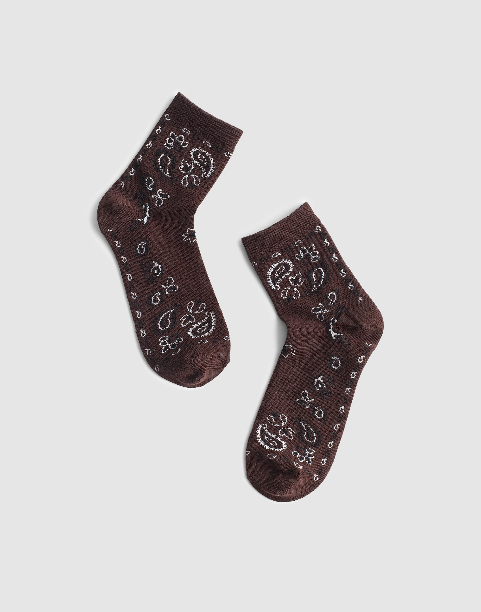 bandana-print ankle socks