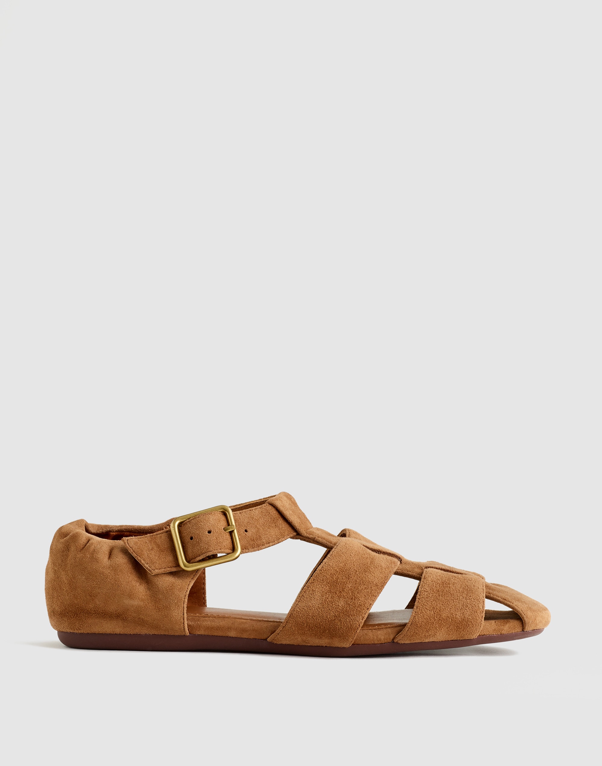 the greta fisherman sandal in suede