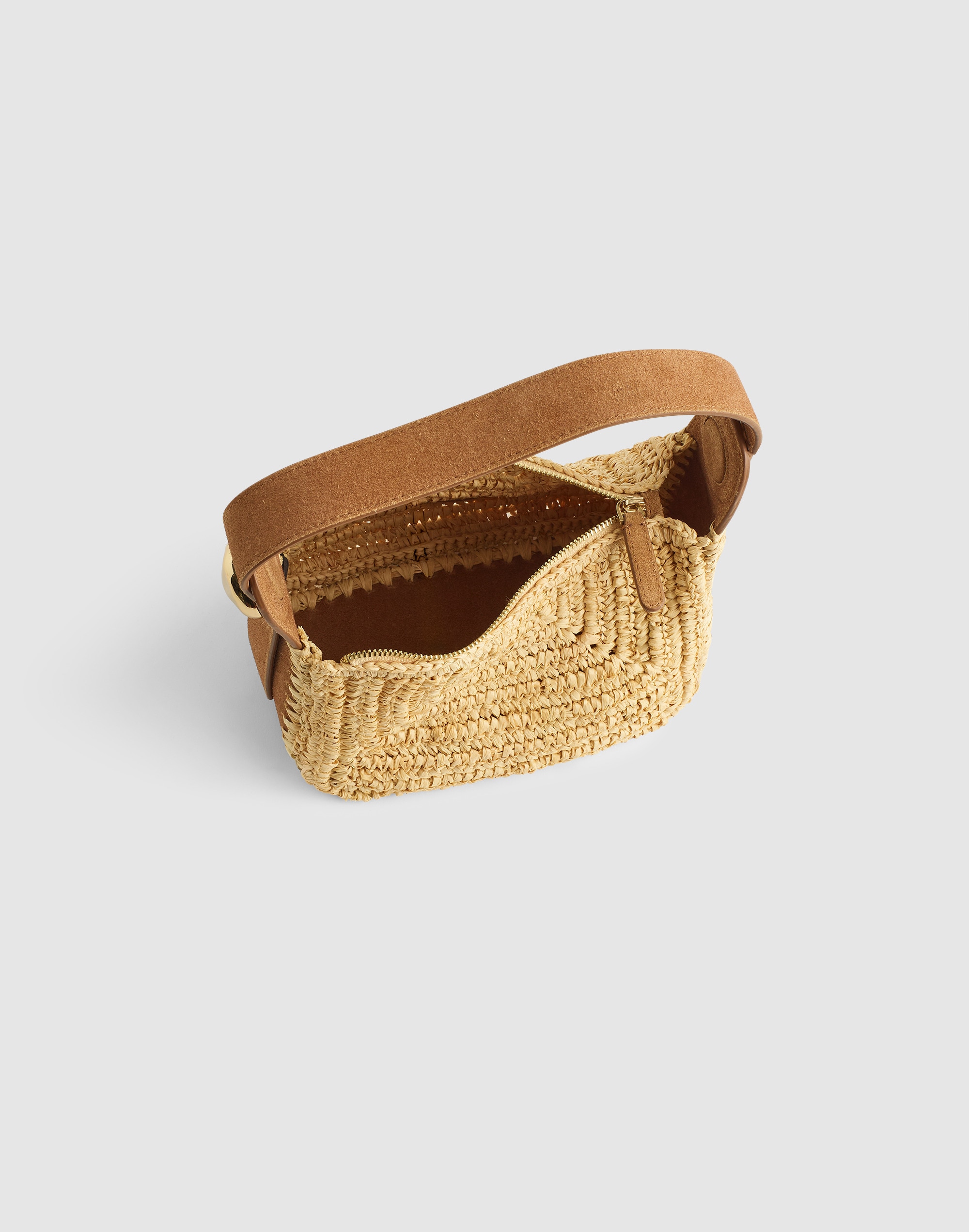 The Sculpted Metal Wristlet Bag