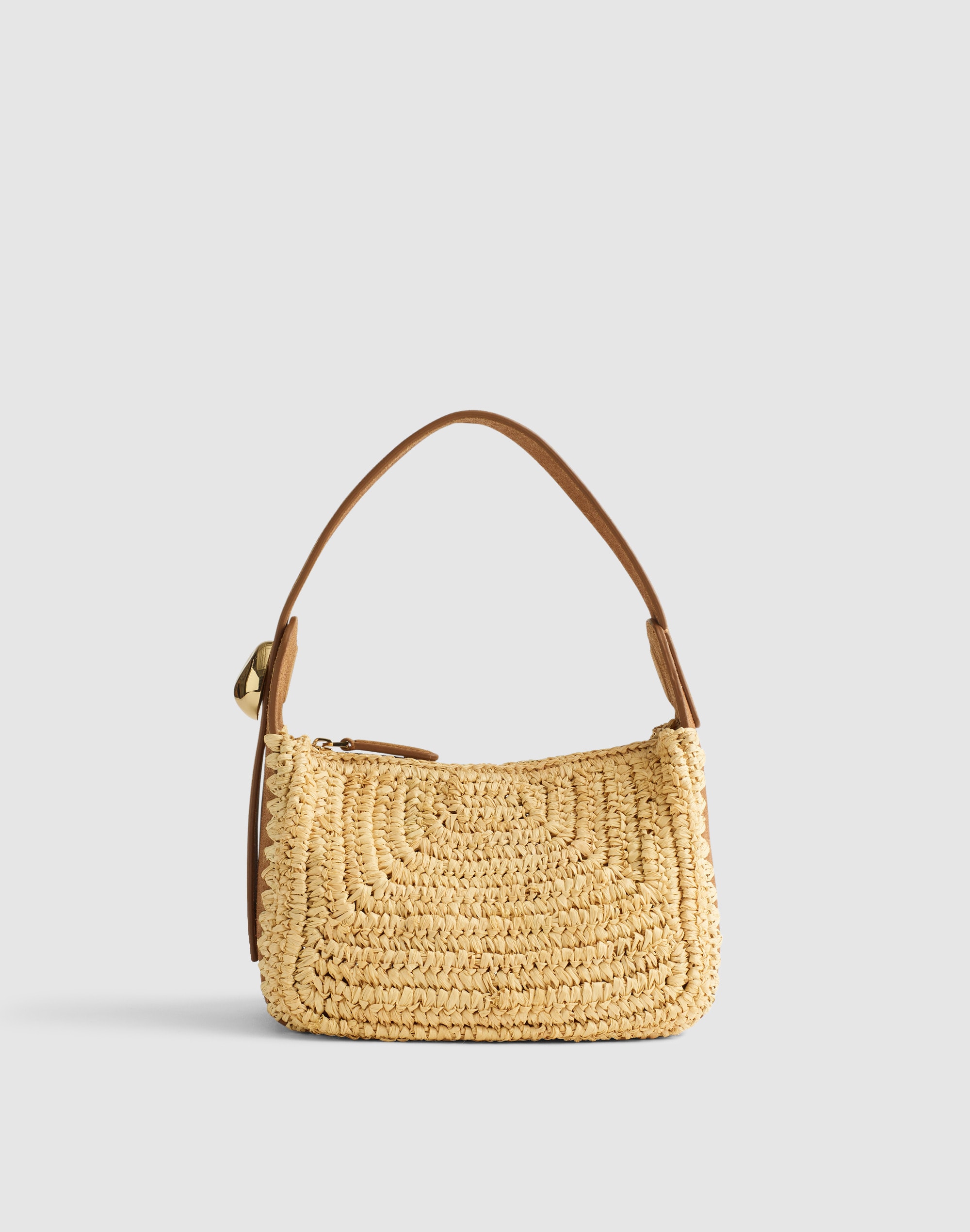 The Sculpted Metal Wristlet Bag