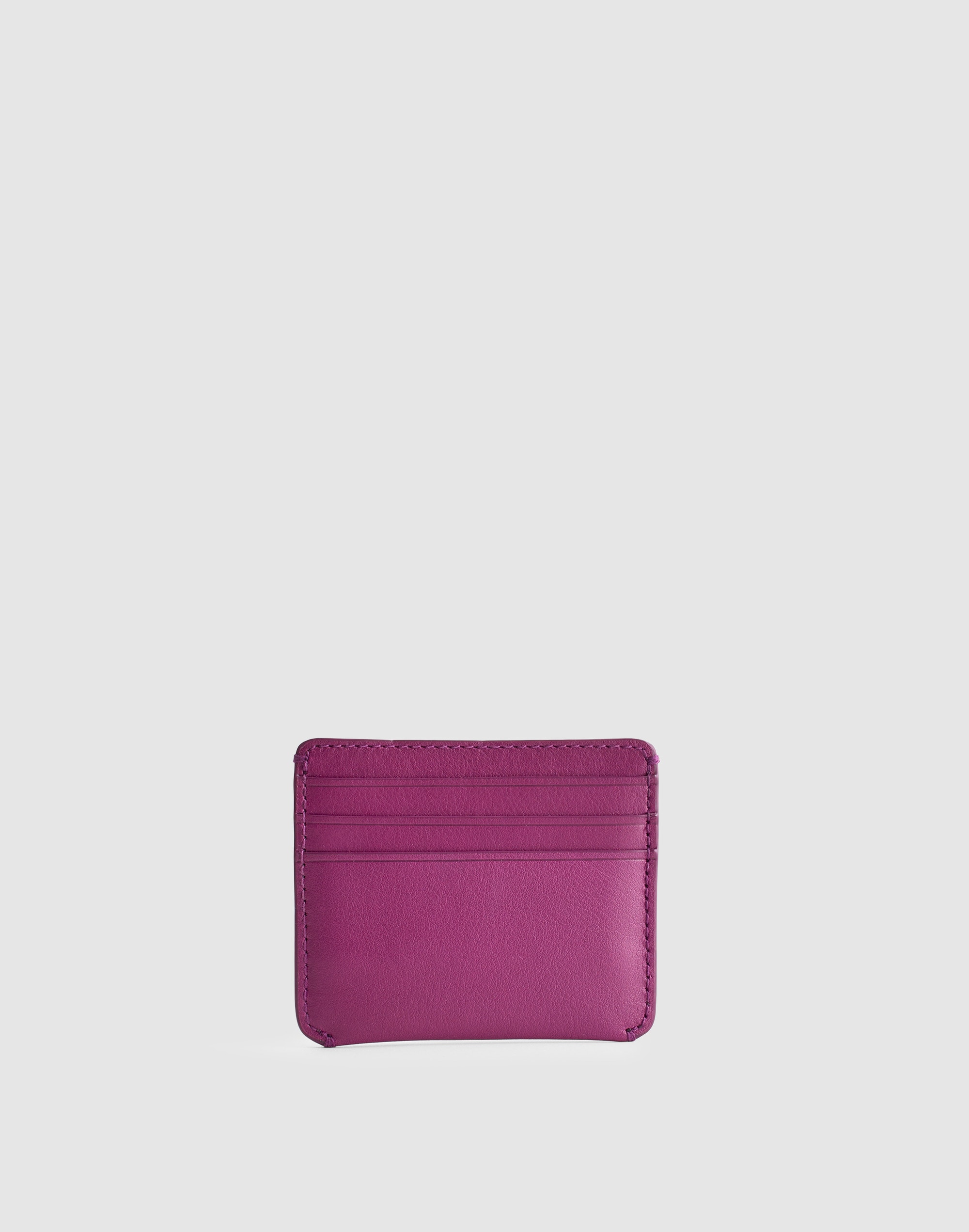 Madewell Curved Card Case In Burgundy