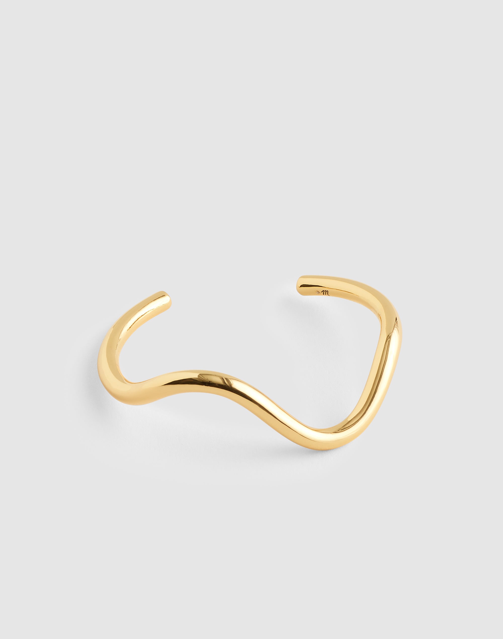 Madewell Wavy Cuff Bracelet In Gold