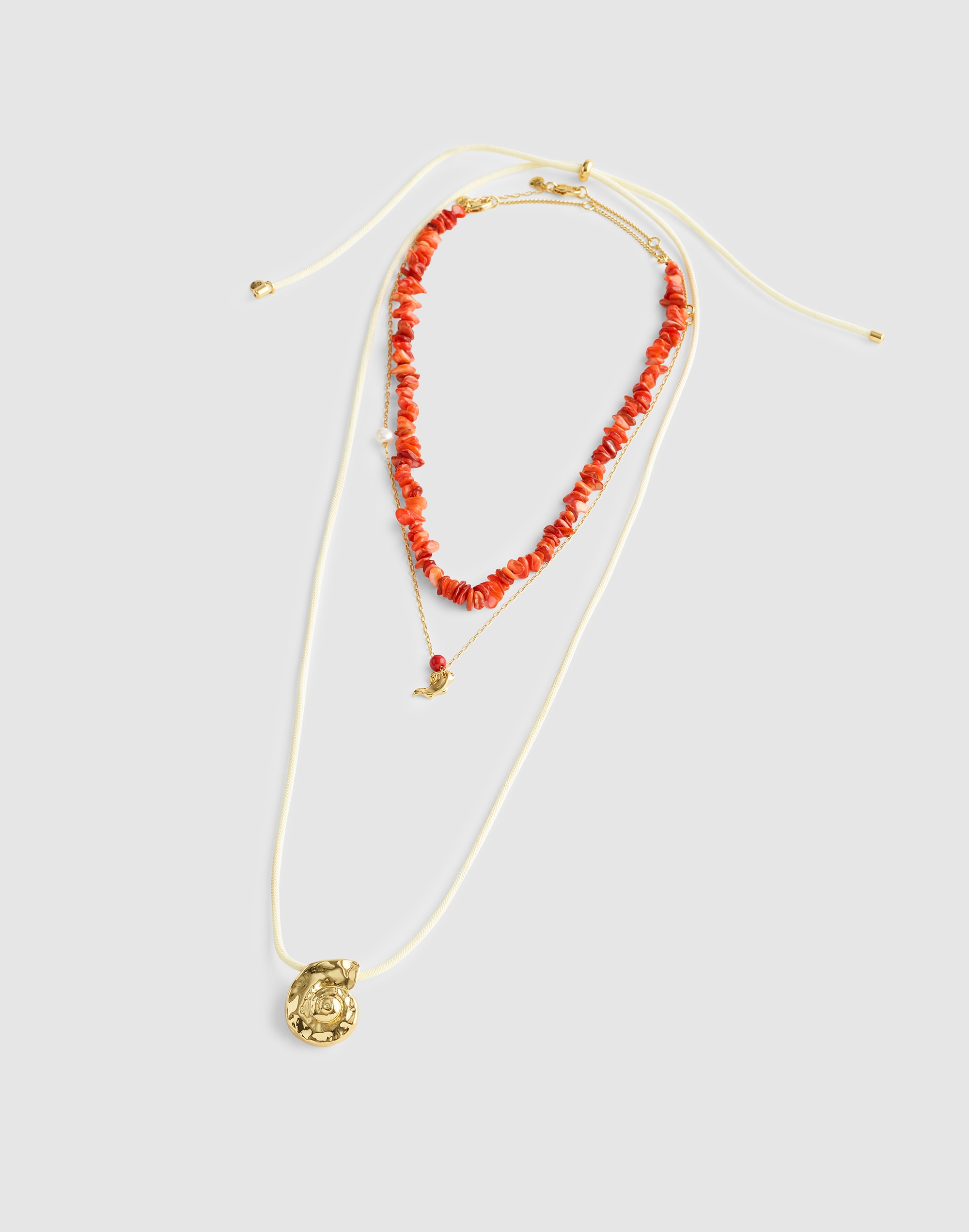 Three-Pack Puka Shell Necklace Set