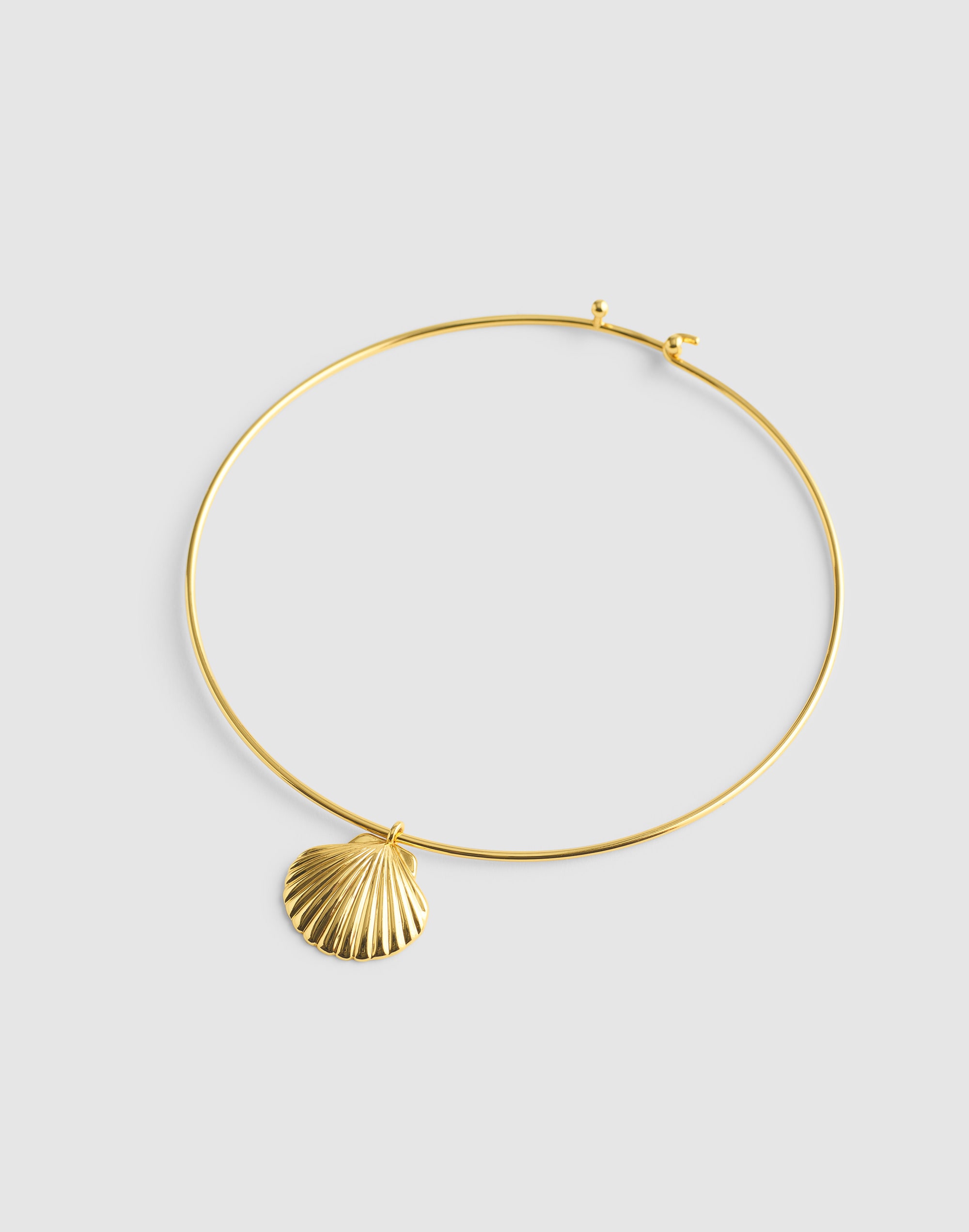 Shell Wire Choker Necklace