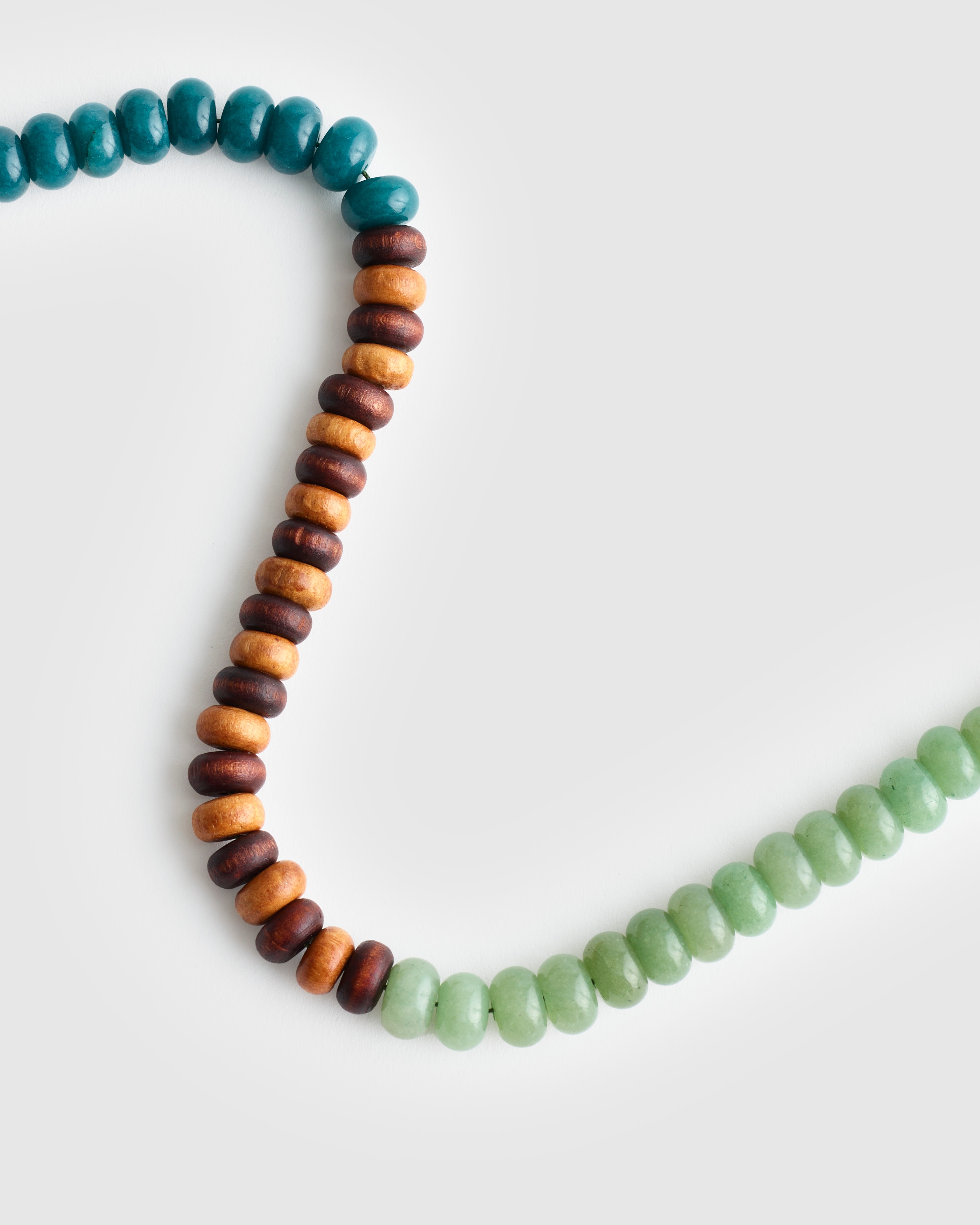 Madewell Semiprecious Wood Beaded Choker Necklace In Gold