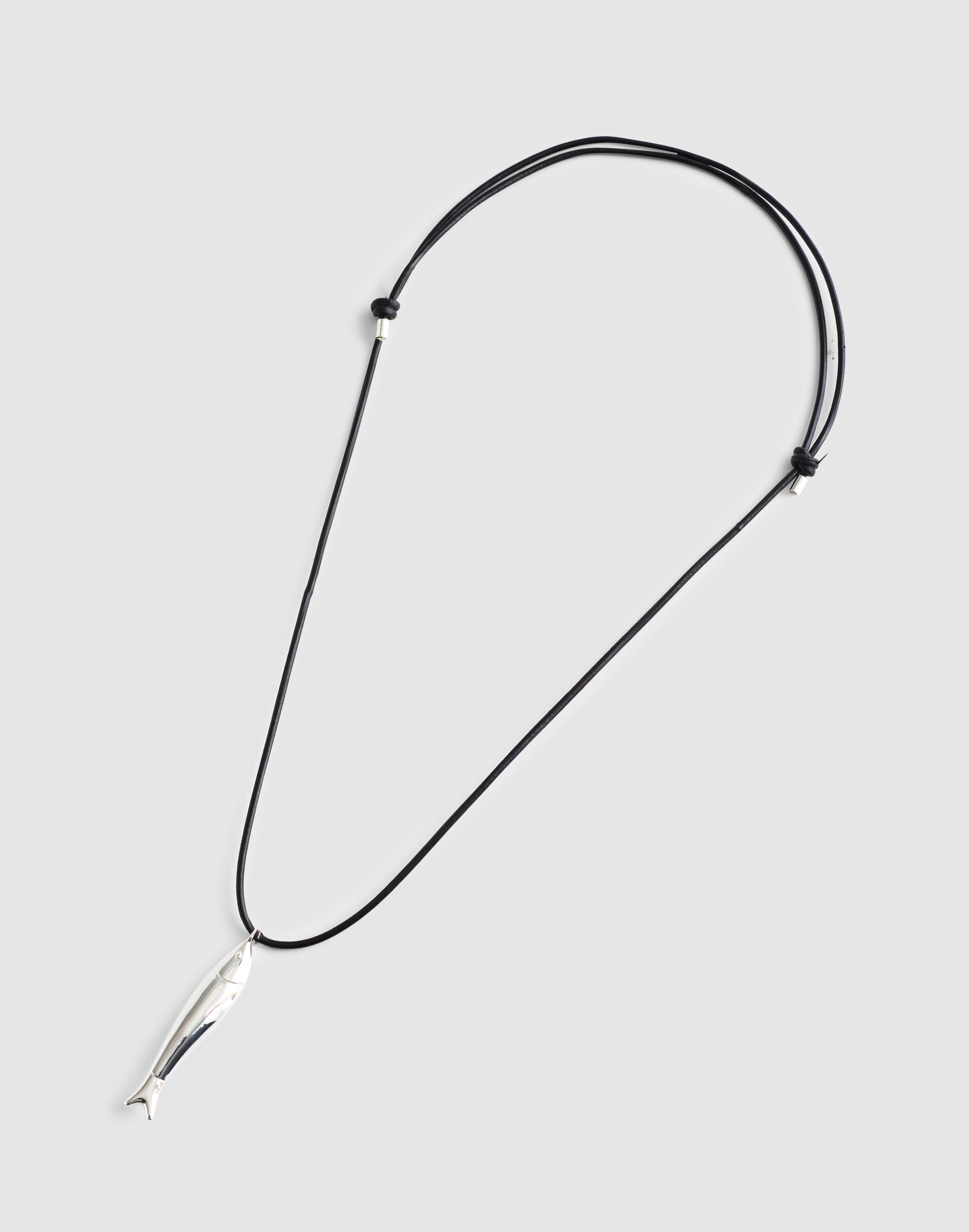 Fish Pendant Cord Necklace