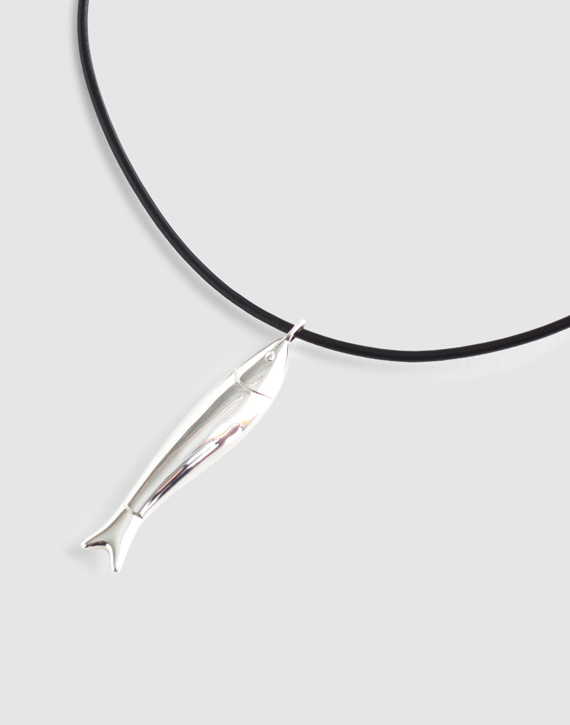 Fish Pendant Cord Necklace