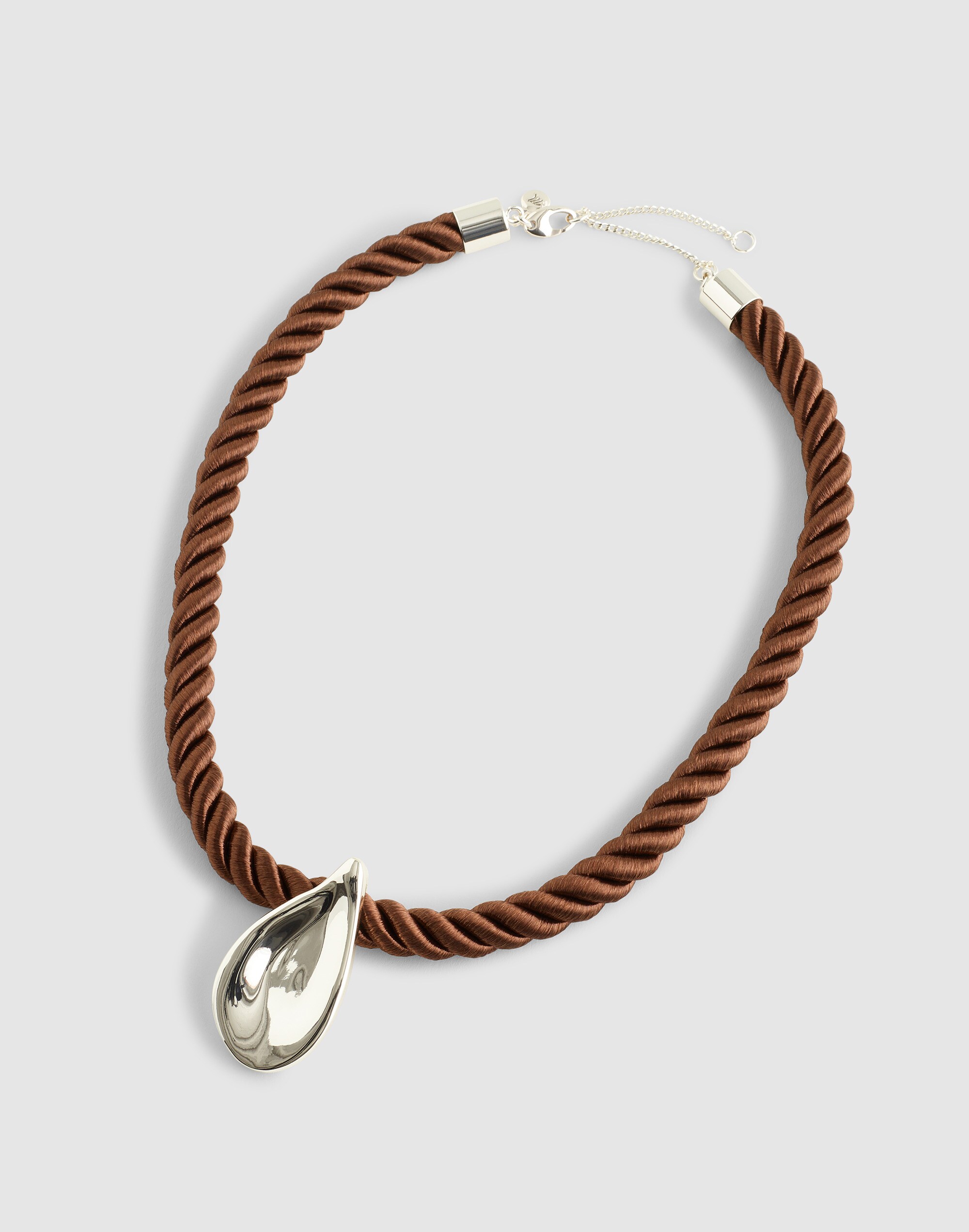 Droplet Pendant Cord Necklace