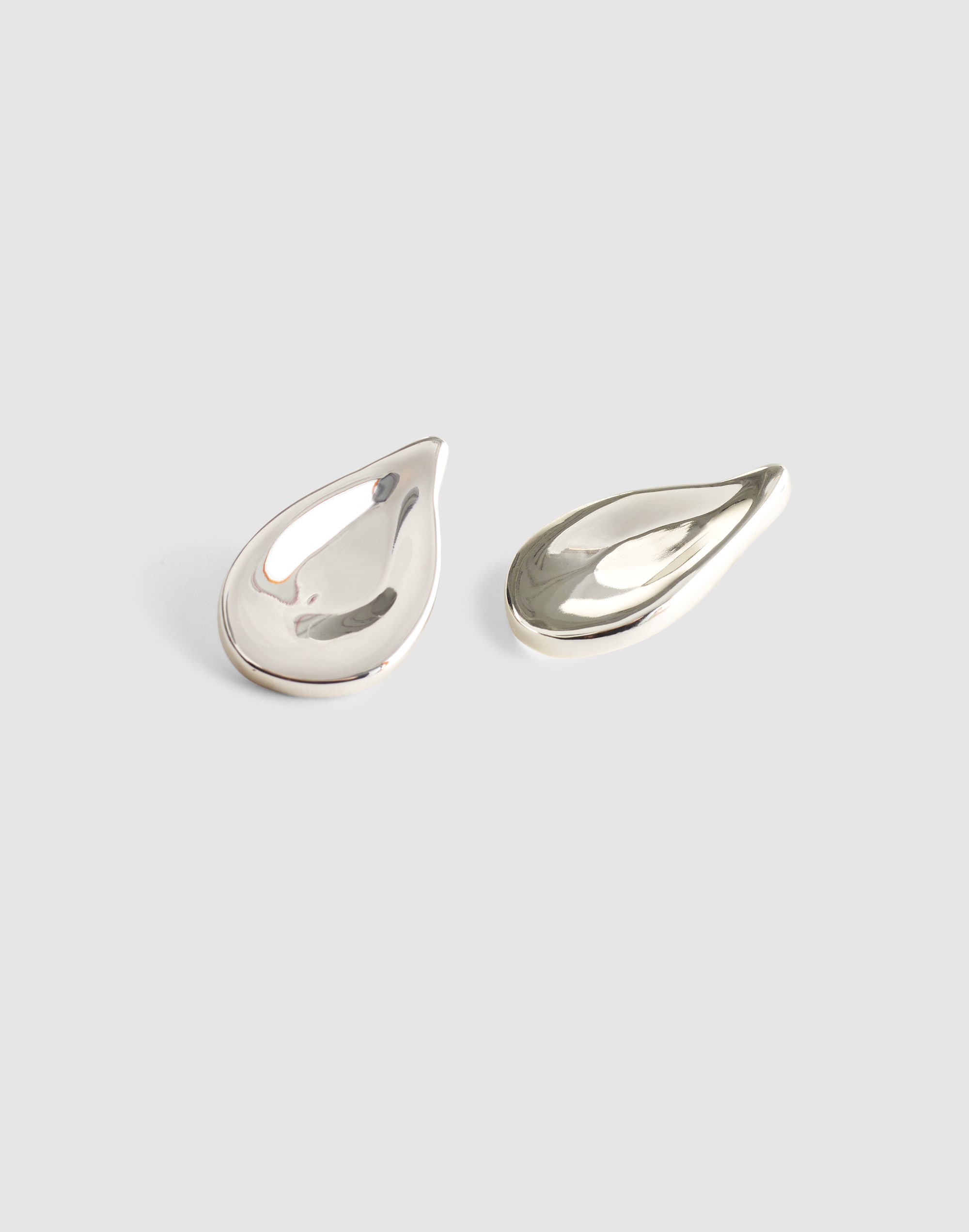 oversized droplet stud earrings