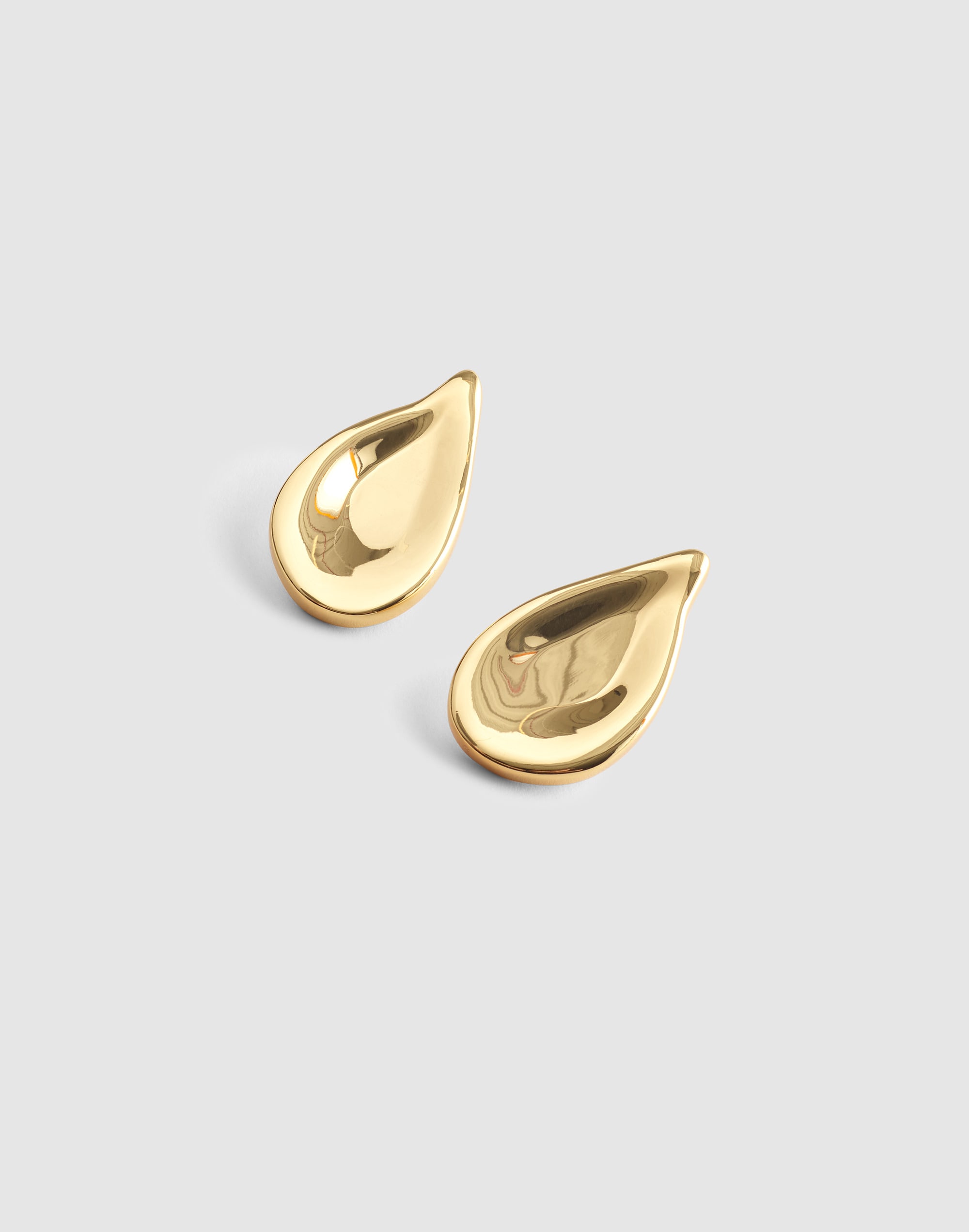 oversized droplet stud earrings