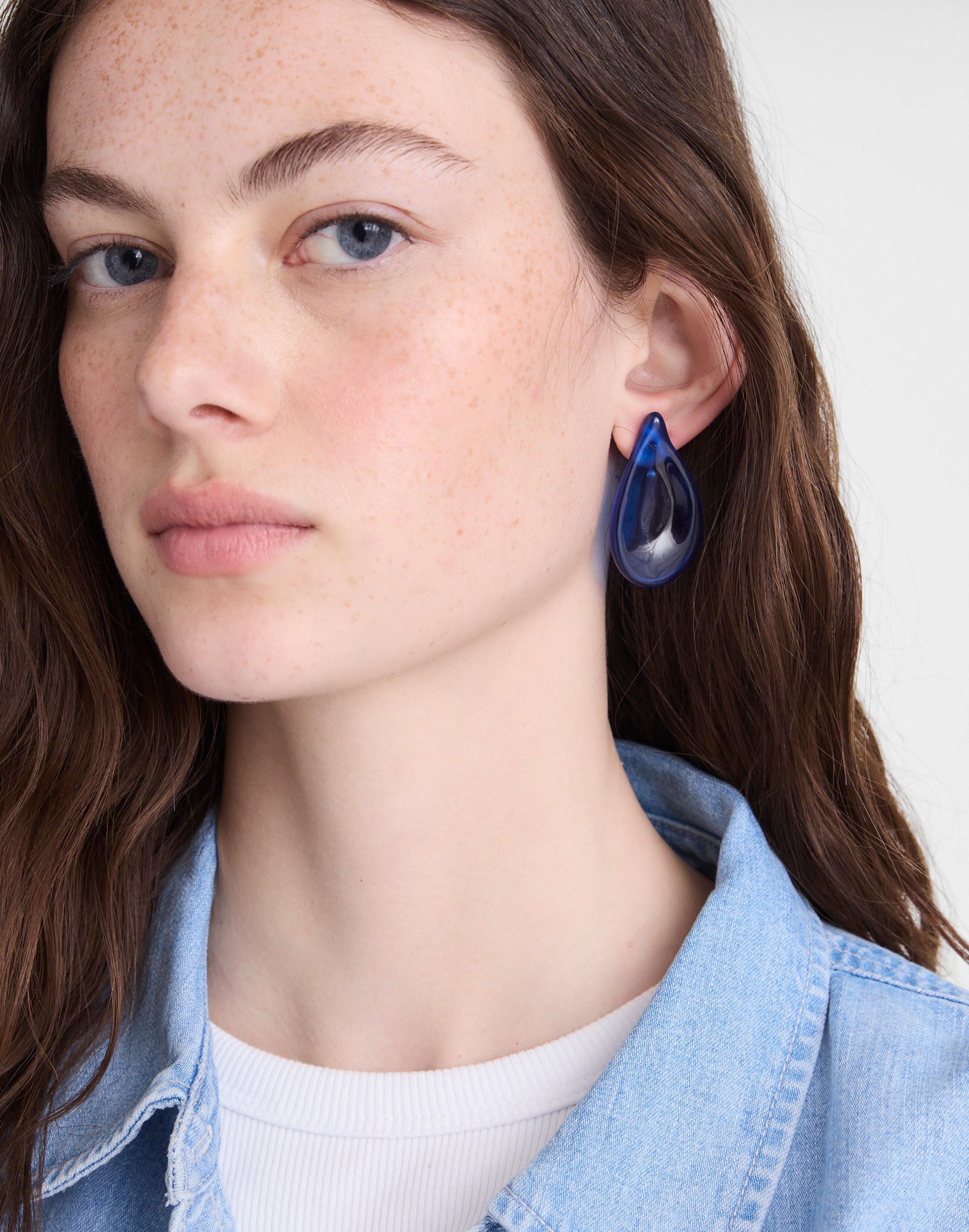 Oversized Droplet Stud Earrings