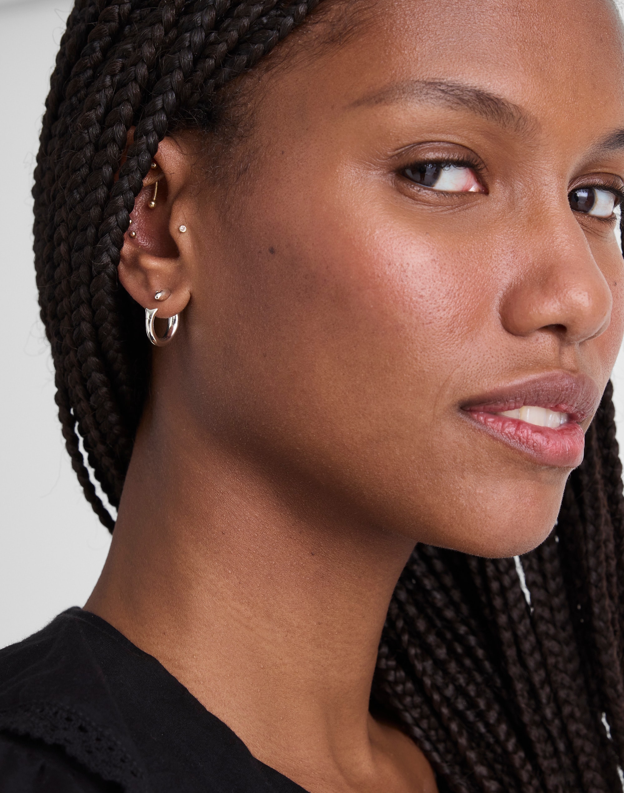 Fish Split Hoop Earrings